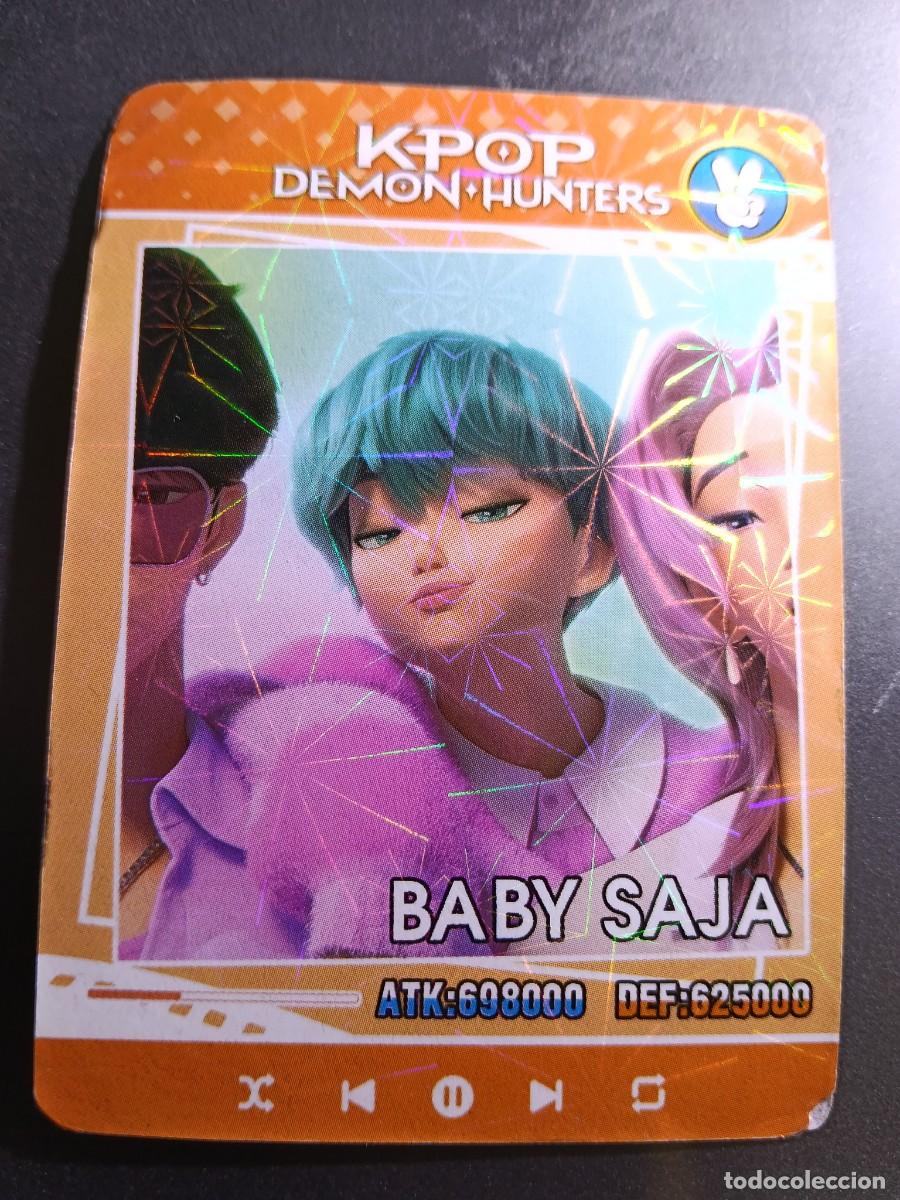 Collectionnisme Cartes &agrave; collectionner anciennes: CROMO K-POP DEMON HUNTERS BABY SAJA CARTA NARANJA