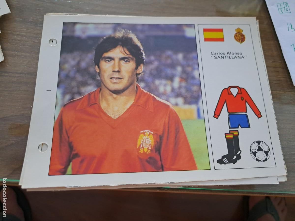Collectionnisme Cartes &agrave; collectionner anciennes: Ficha Mundial Espa&ntilde;a 1982. Editorial Bruguera. CARLOS ALONSO SANTILLANA (ESPA&Ntilde;A)
