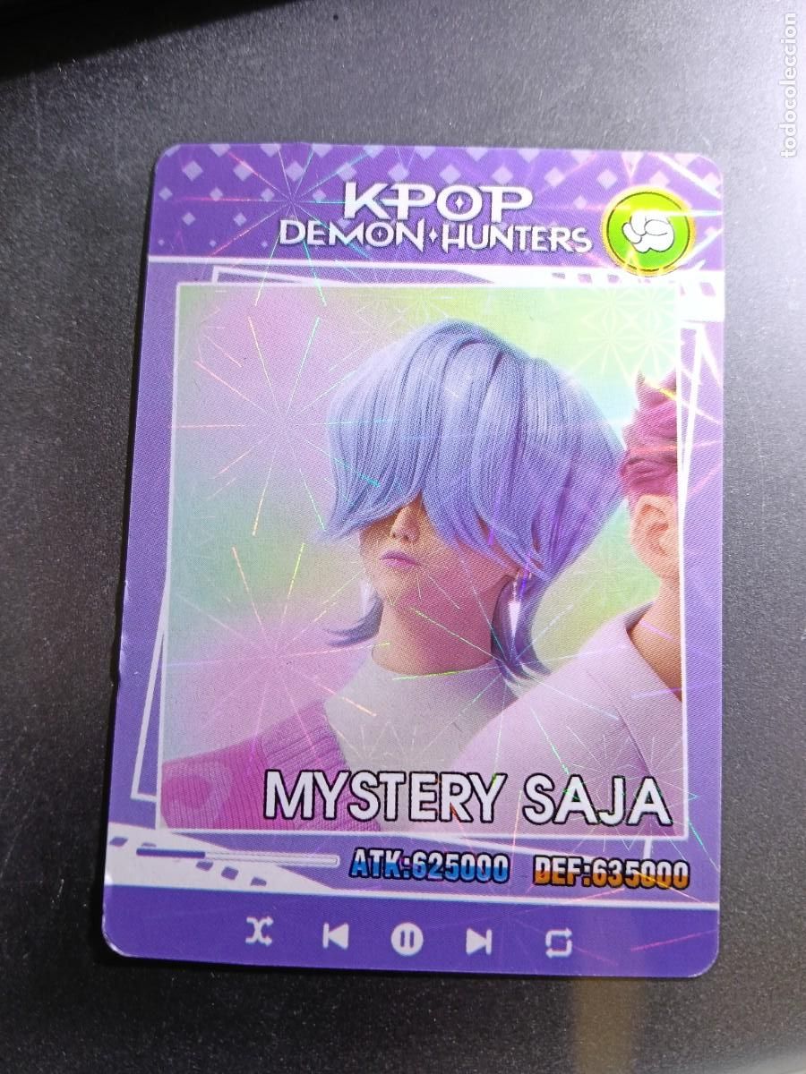 Collectionnisme Cartes &agrave; collectionner anciennes: CROMO K-POP DEMON HUNTERS MYSTERY SAJA CARTA MORADO