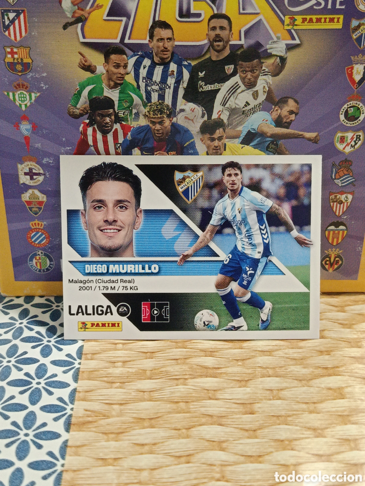 Coleccionismo cromos antiguos: MURILLO MALAGA N&ordm; 6 LIGA ESTE 26 27 2026 2027 PANINI