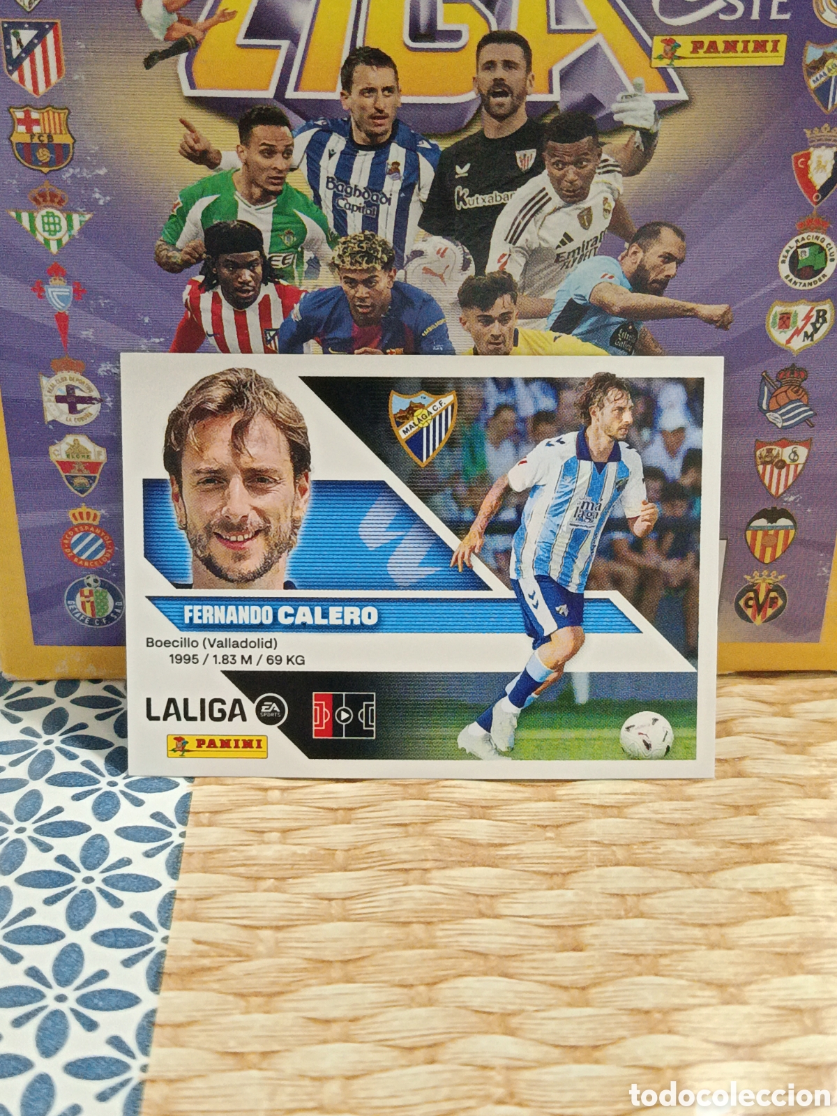Coleccionismo cromos antiguos: CALERO MALAGA N&ordm; 7 LIGA ESTE 26 27 2026 2027 PANINI