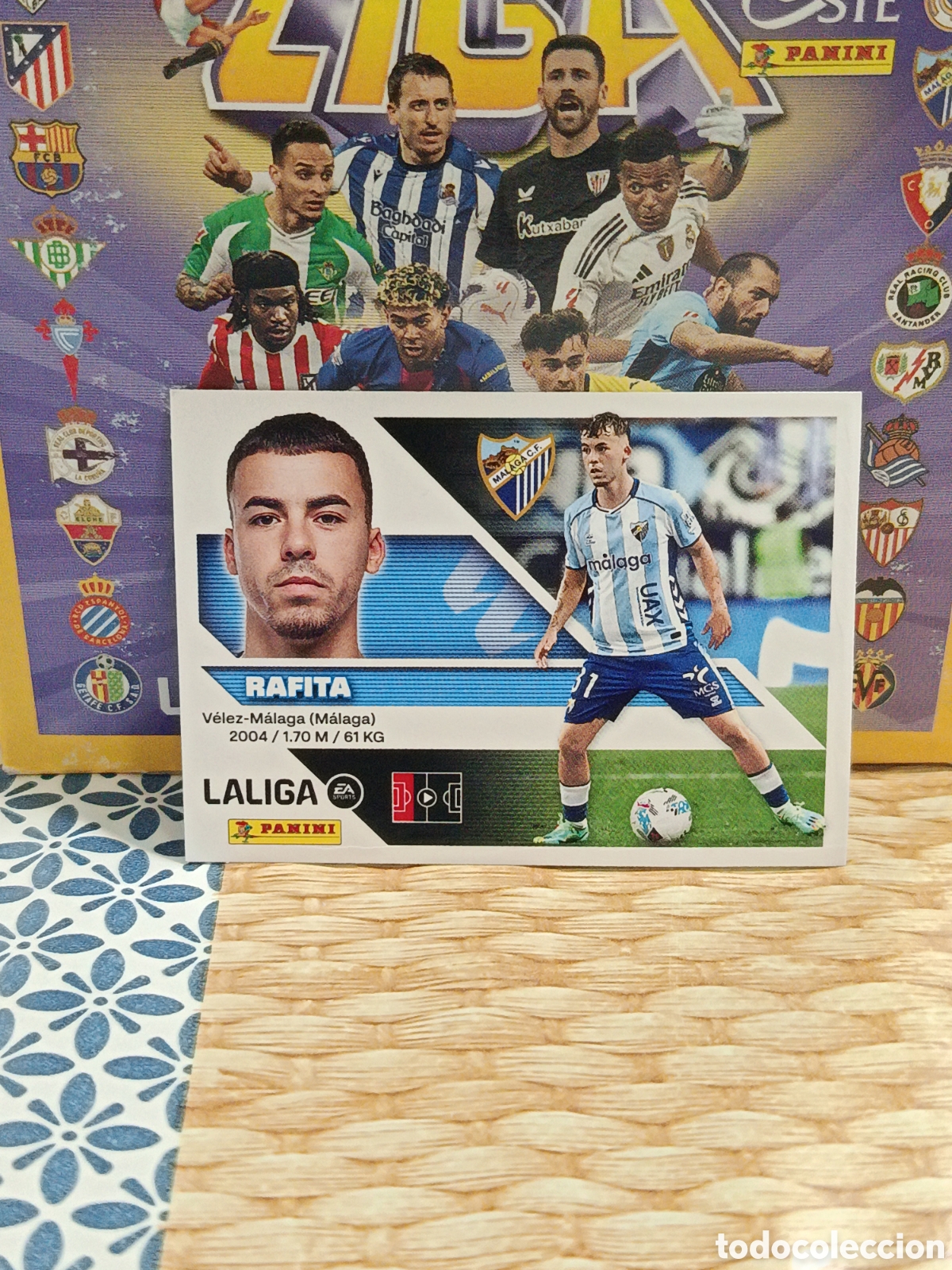 Collezionismo Figurine antiche: RAFITA MALAGA N&ordm; 9 LIGA ESTE 26 27 2026 2027 PANINI
