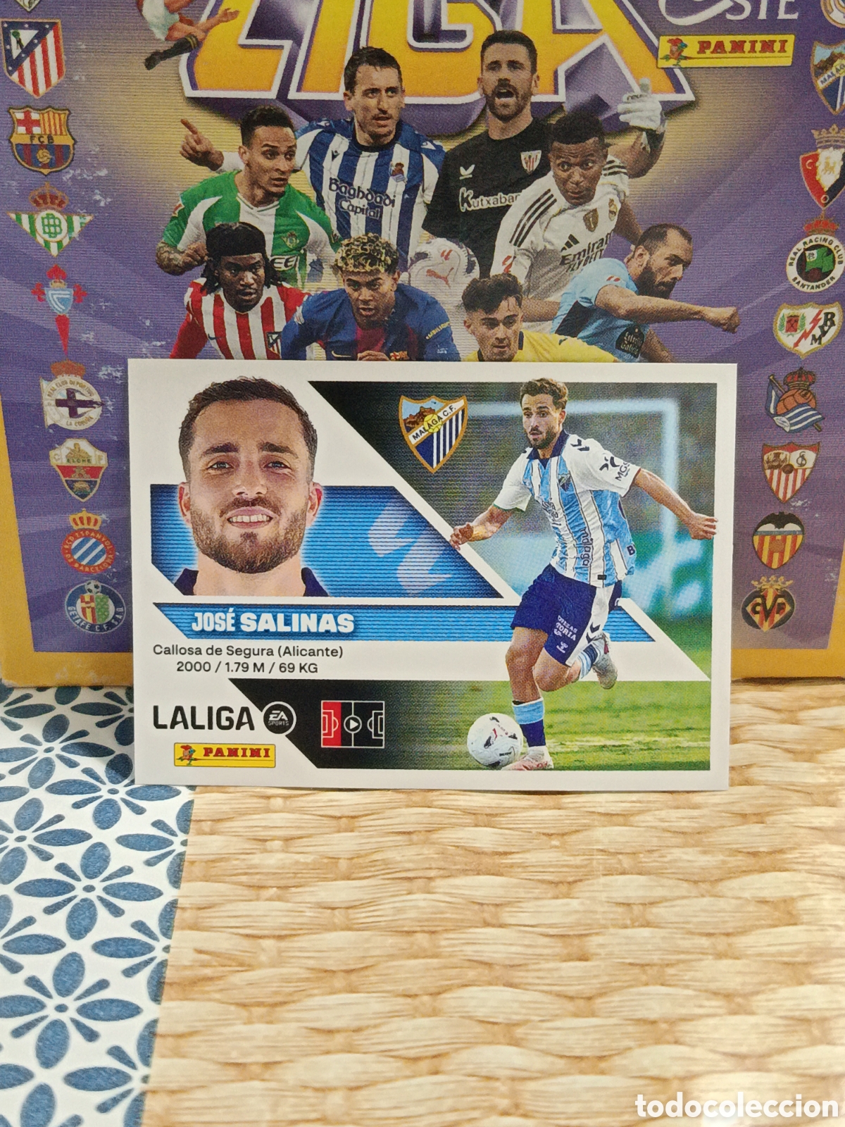Coleccionismo cromos antiguos: SALINAS MALAGA N&ordm; 10 LIGA ESTE 26 27 2026 2027 PANINI
