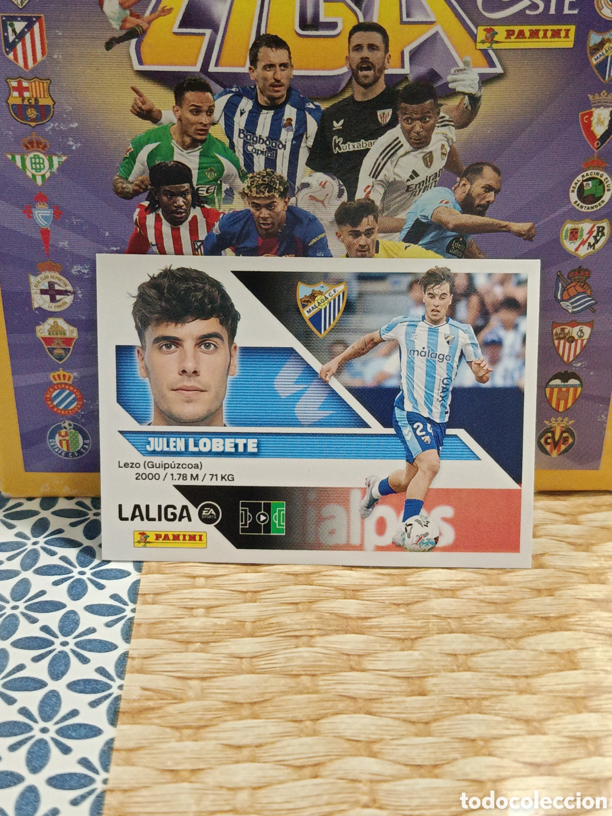 Coleccionismo cromos antiguos: LOBETE MALAGA N&ordm; 17 LIGA ESTE 26 27 2026 2027 PANINI