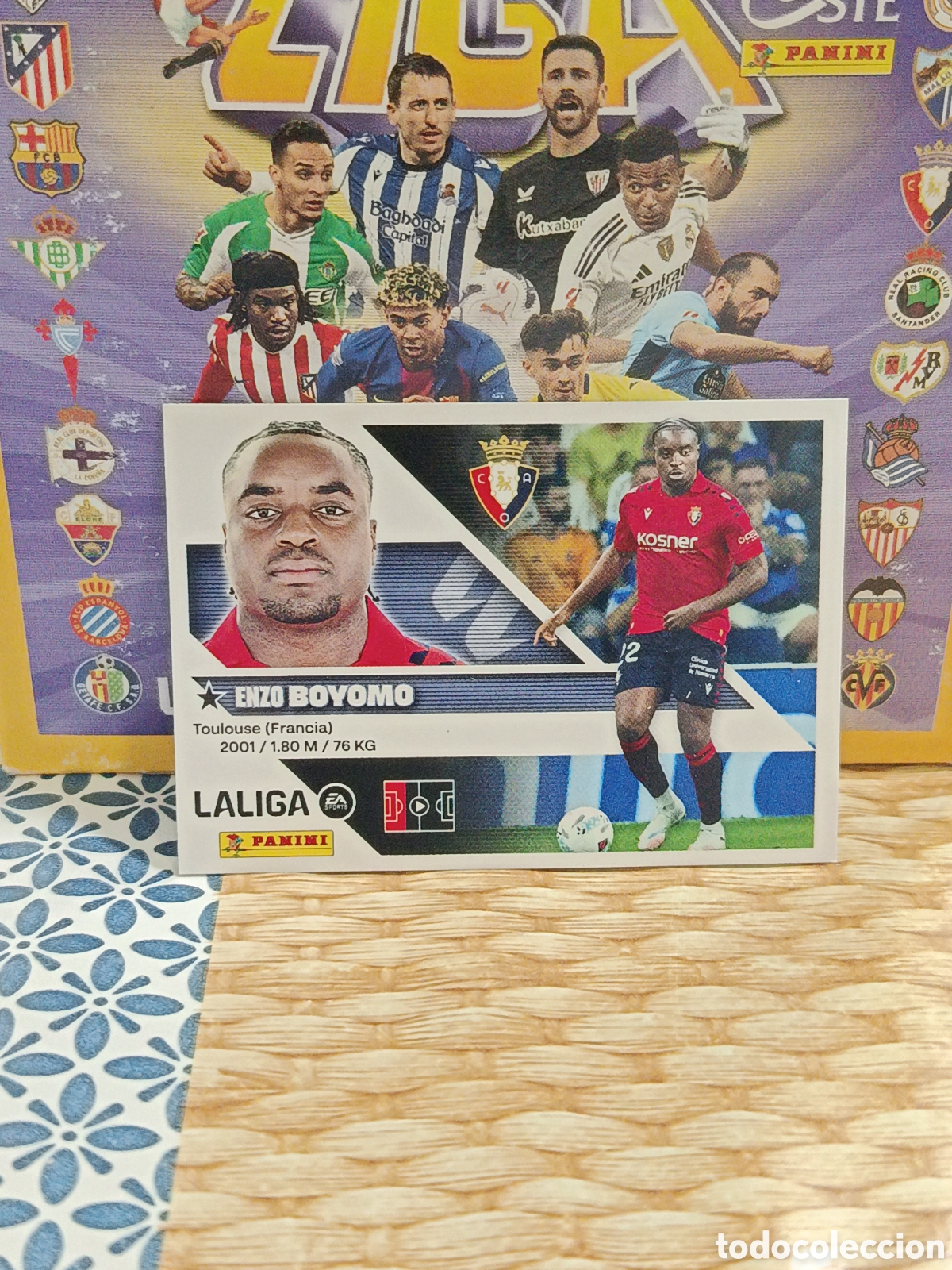 Collectionnisme Cartes &agrave; collectionner anciennes: BOYOMO OSASUNA N&ordm; 6 LIGA ESTE 26 27 2026 2027 PANINI