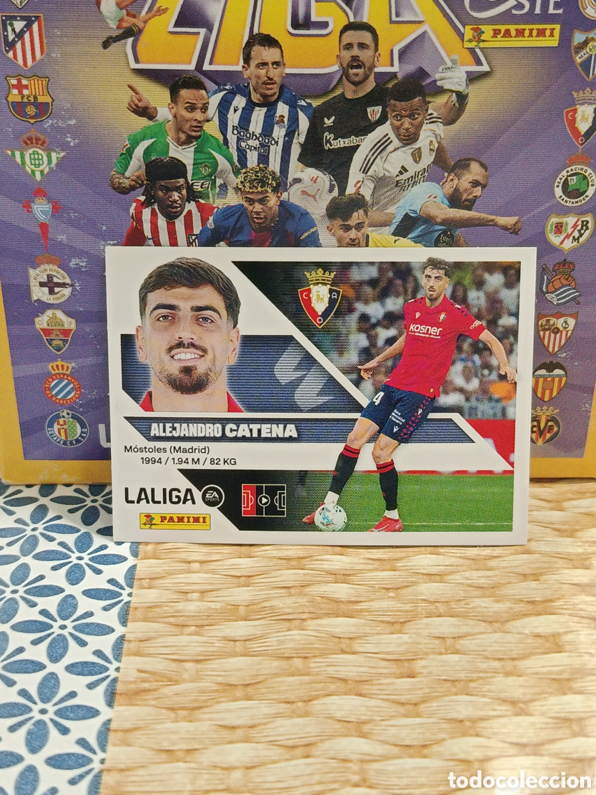 Collectionnisme Cartes &agrave; collectionner anciennes: CATENA OSASUNA N&ordm; 8 LIGA ESTE 26 27 2026 2027 PANINI