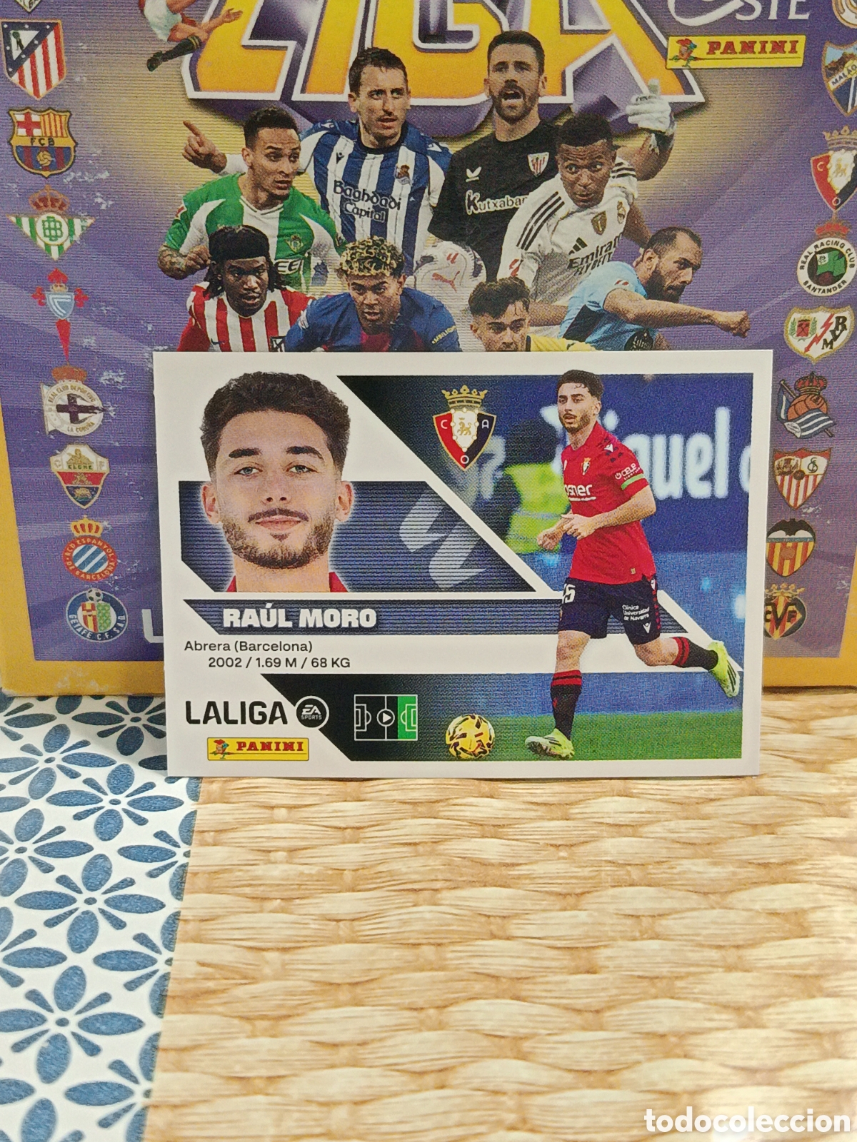 Collezionismo Figurine antiche: RAUL MORO OSASUNA N&ordm; 17 LIGA ESTE 26 27 2026 2027 PANINI