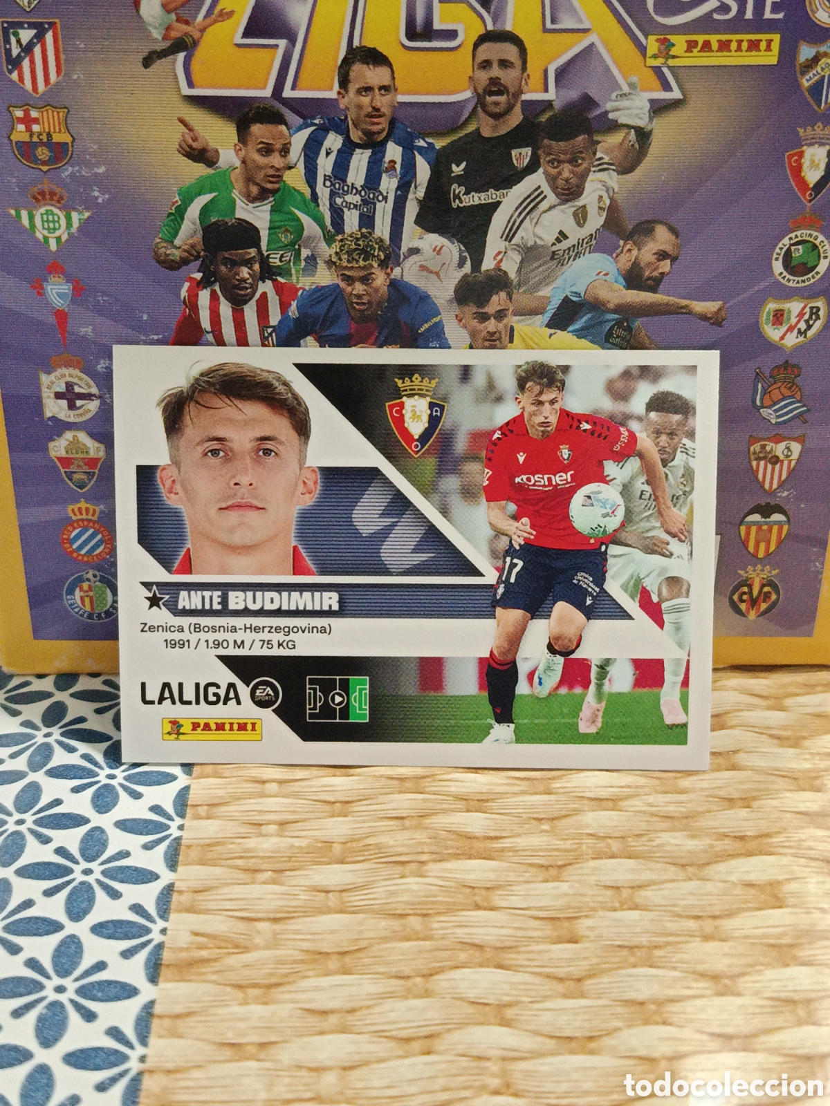 Collezionismo Figurine antiche: BUDIMIR OSASUNA N&ordm; 20 LIGA ESTE 26 27 2026 2027 PANINI