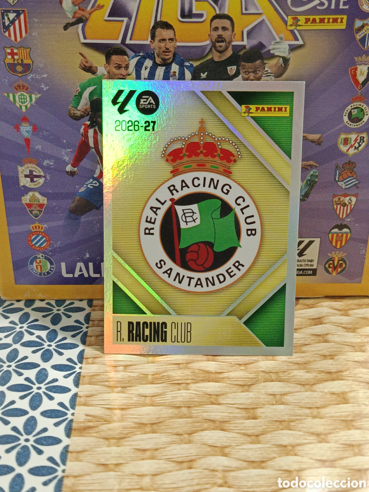 Collezionismo Figurine antiche: ESCUDO RACING N&ordm; 1 LIGA ESTE 26 27 2026 2027 PANINI
