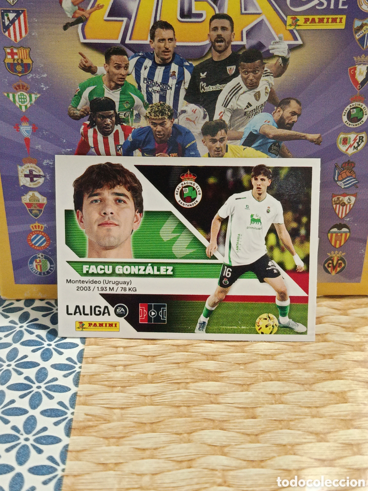 Colecionismo Cromos antigos: FACU GONZALEZ RACING N&ordm; 7 LIGA ESTE 26 27 2026 2027 PANINI