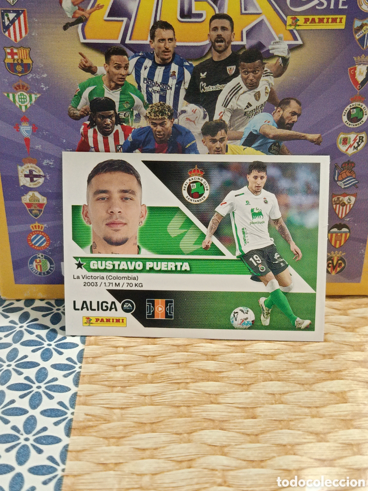 Colecionismo Cromos antigos: GUSTAVO PUERTA RACING N&ordm; 12 LIGA ESTE 26 27 2026 2027 PANINI