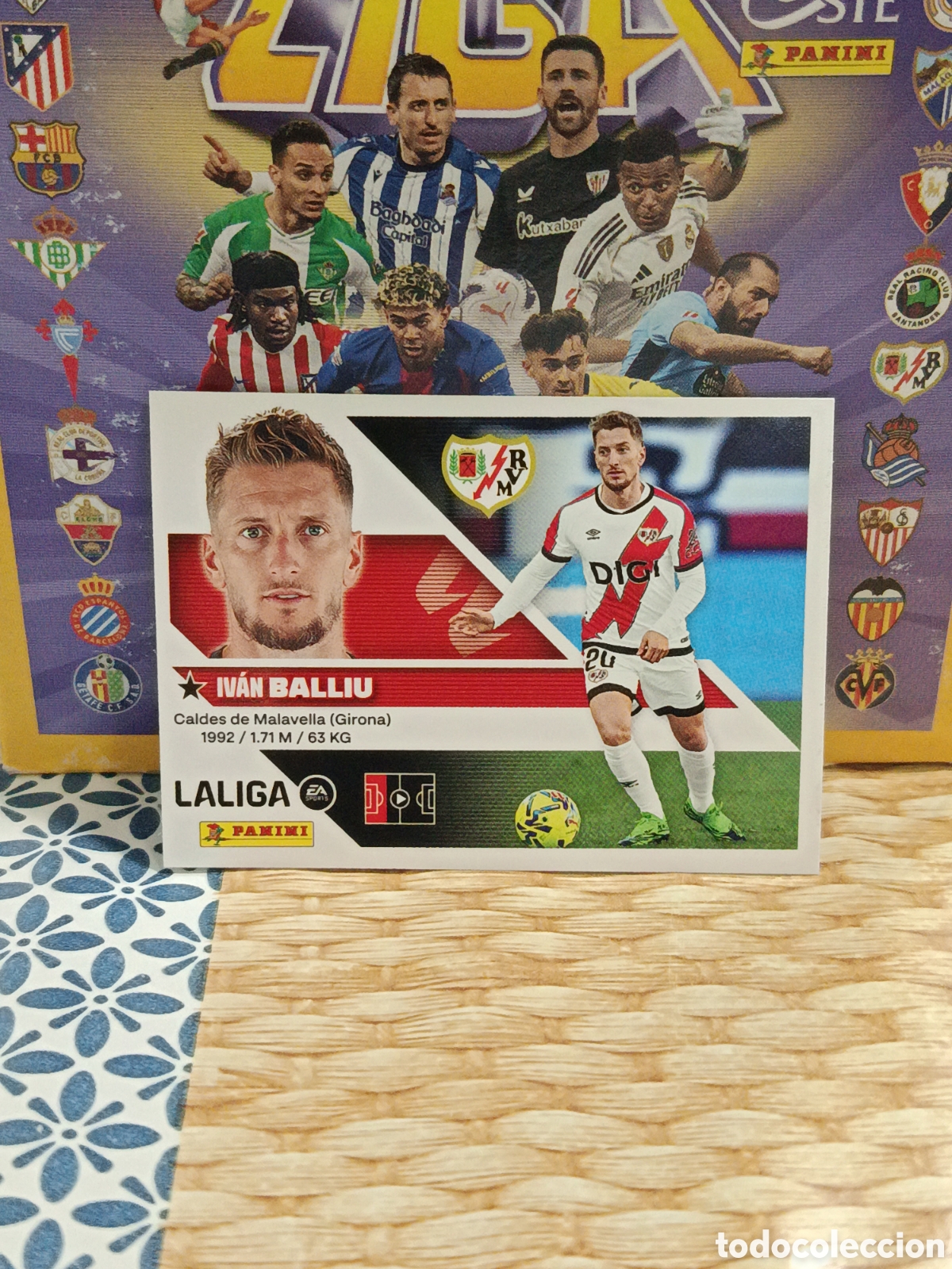 Collectable Antique Stickers: BALLIU RAYO VALLECANO N&ordm; 6 LIGA ESTE 26 27 2026 2027 PANINI