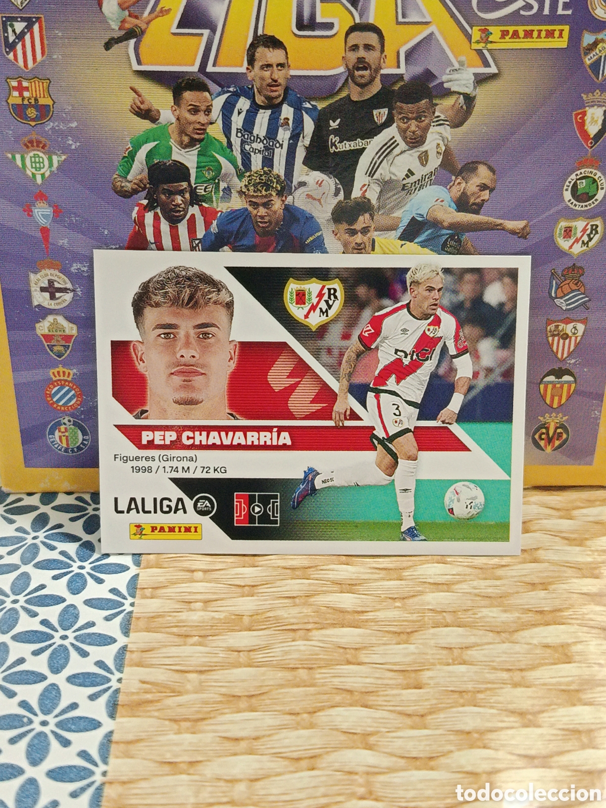 Coleccionismo cromos antiguos: PEP CHAVARRIA RAYO VALLECANO N&ordm; 10 LIGA ESTE 26 27 2026 2027 PANINI