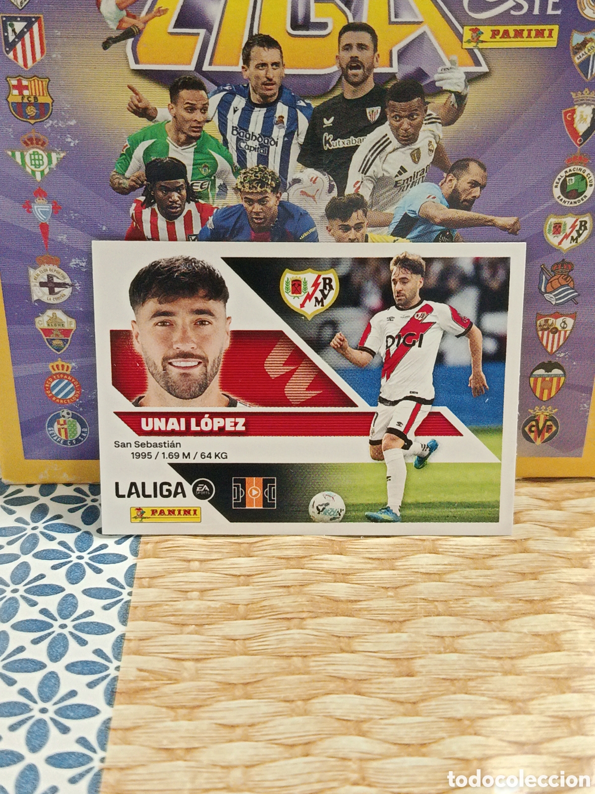 Collezionismo Figurine antiche: UNAI LOPEZ RAYO VALLECANO N&ordm; 14 LIGA ESTE 26 27 2026 2027 PANINI