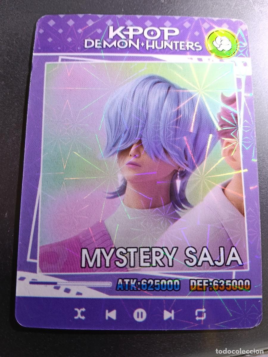 Collectable Antique Stickers: CROMO K-POP DEMON HUNTERS MYSTERY SAJA CARTA MORADO