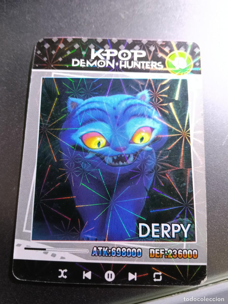 Collectable Antique Stickers: CROMO K-POP DEMON HUNTERS DERPY CARTA NEGRA