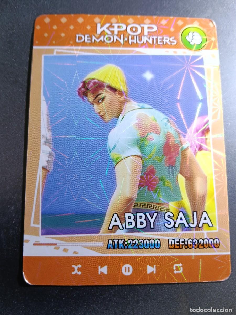 Coleccionismo cromos antiguos: CROMO K-POP DEMON HUNTERS ABBY SAJA CARTA NARANJA