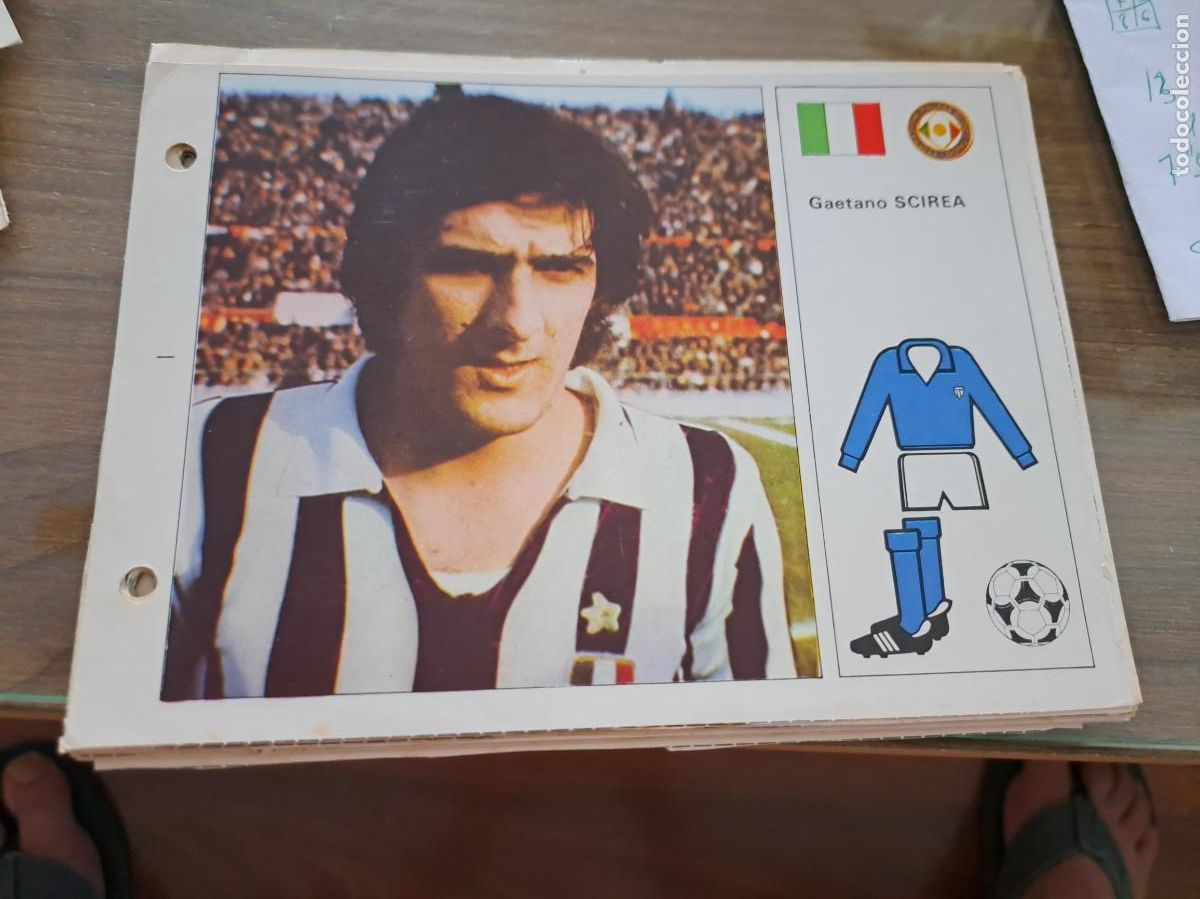 Coleccionismo cromos antiguos: Ficha Mundial Espa&ntilde;a 1982. Editorial Bruguera. GAETANO SCIREA (ITALIA)