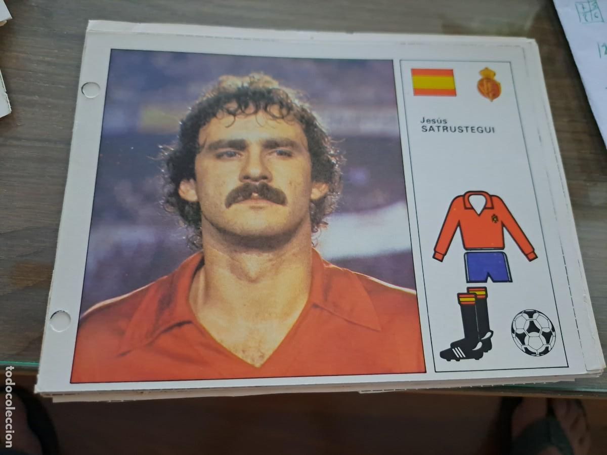 Coleccionismo cromos antiguos: Ficha Mundial Espa&ntilde;a 1982. Editorial Bruguera. JESUS SATRUSTEGUI (ESPA&Ntilde;A)