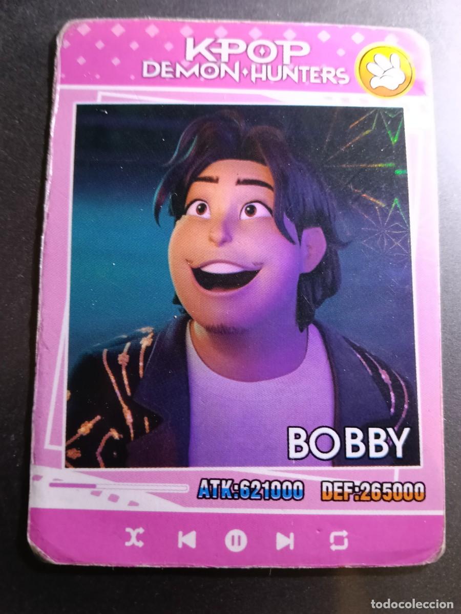 Coleccionismo cromos antiguos: CROMO K-POP DEMON HUNTERS BOBBY CARTA ROSA