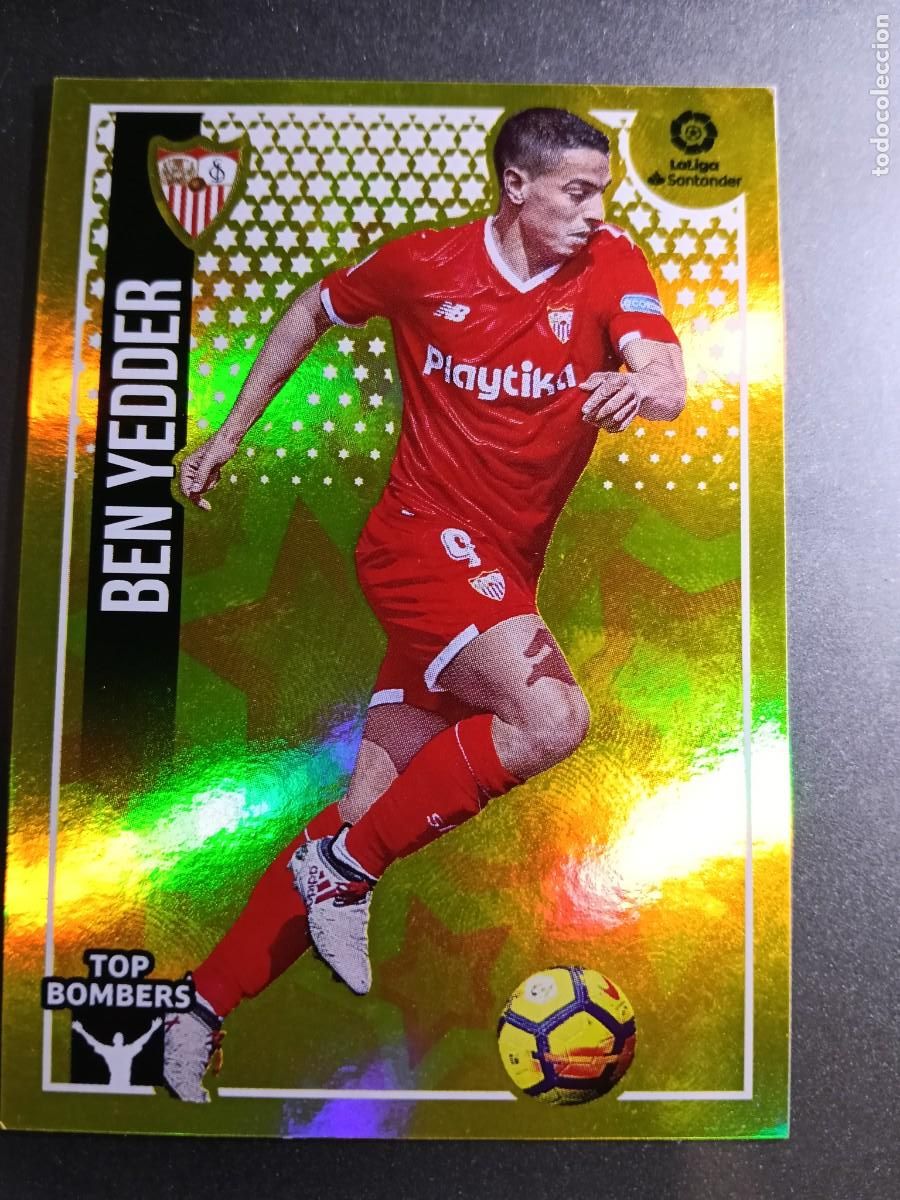 Coleccionismo cromos antiguos: CROMO BEN YEDDER 4 TOP BOMBERS 4 SEVILLA LIGA 2018 2019 18 19 ESTE PANINI NUNCA PEGADO