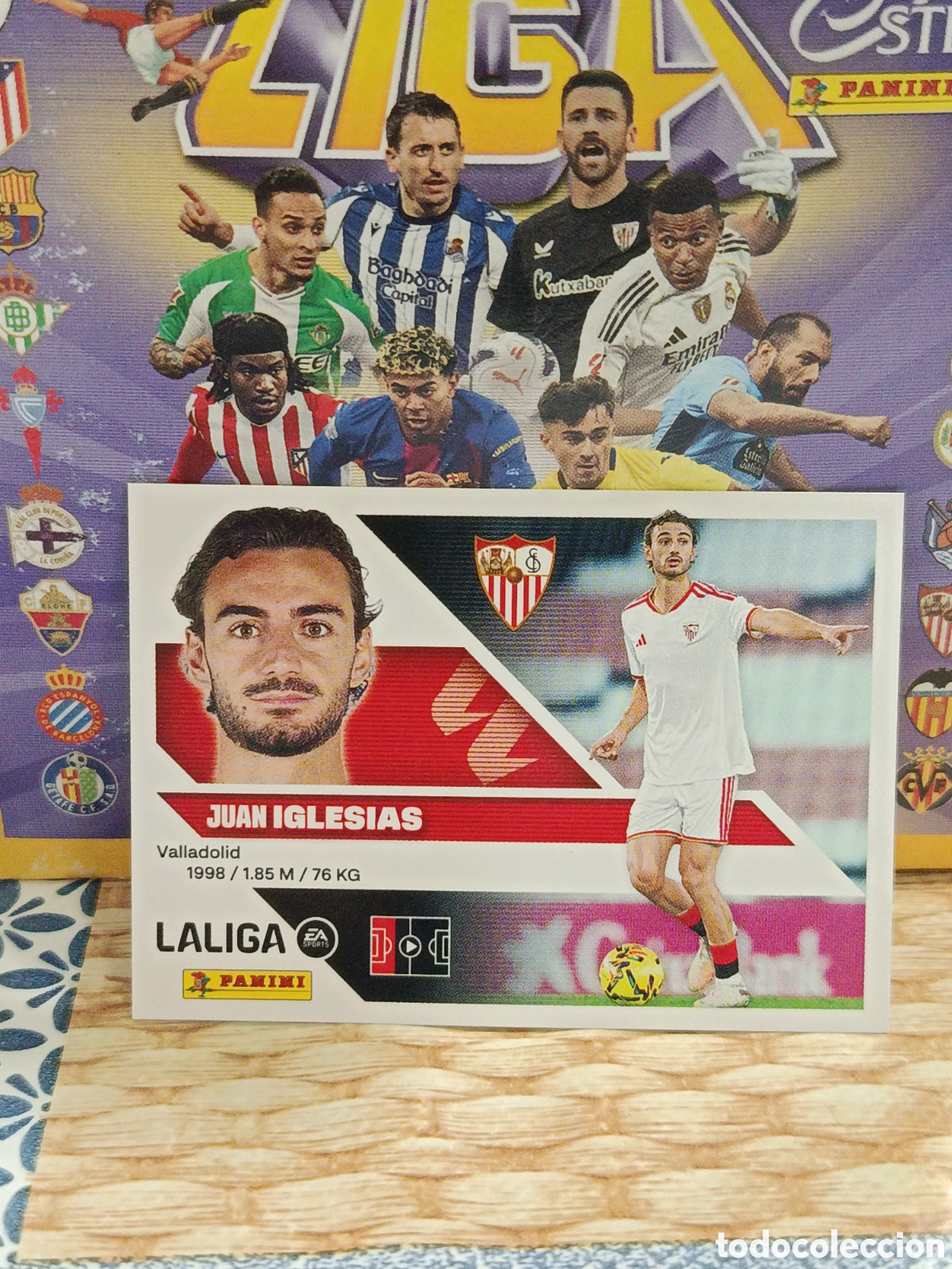Coleccionismo cromos antiguos: IGLESIAS SEVILLA COLOCA N&ordm; 6 BIS LIGA ESTE 26 27 2026 2027 PANINI