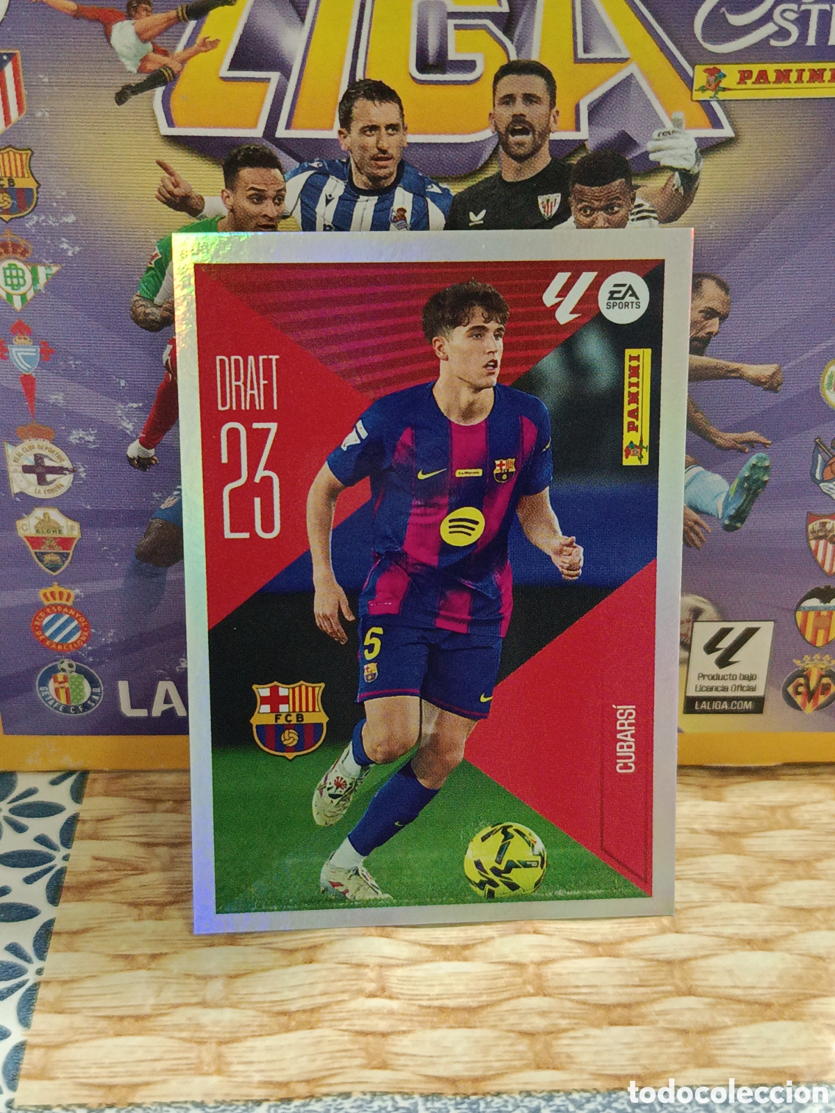 Coleccionismo cromos antiguos: CUBARSI F.C. BARCELONA BAR&Ccedil;A DRAFT 23 N&ordm; 6 LIGA ESTE 26 27 2026 2027 PANINI