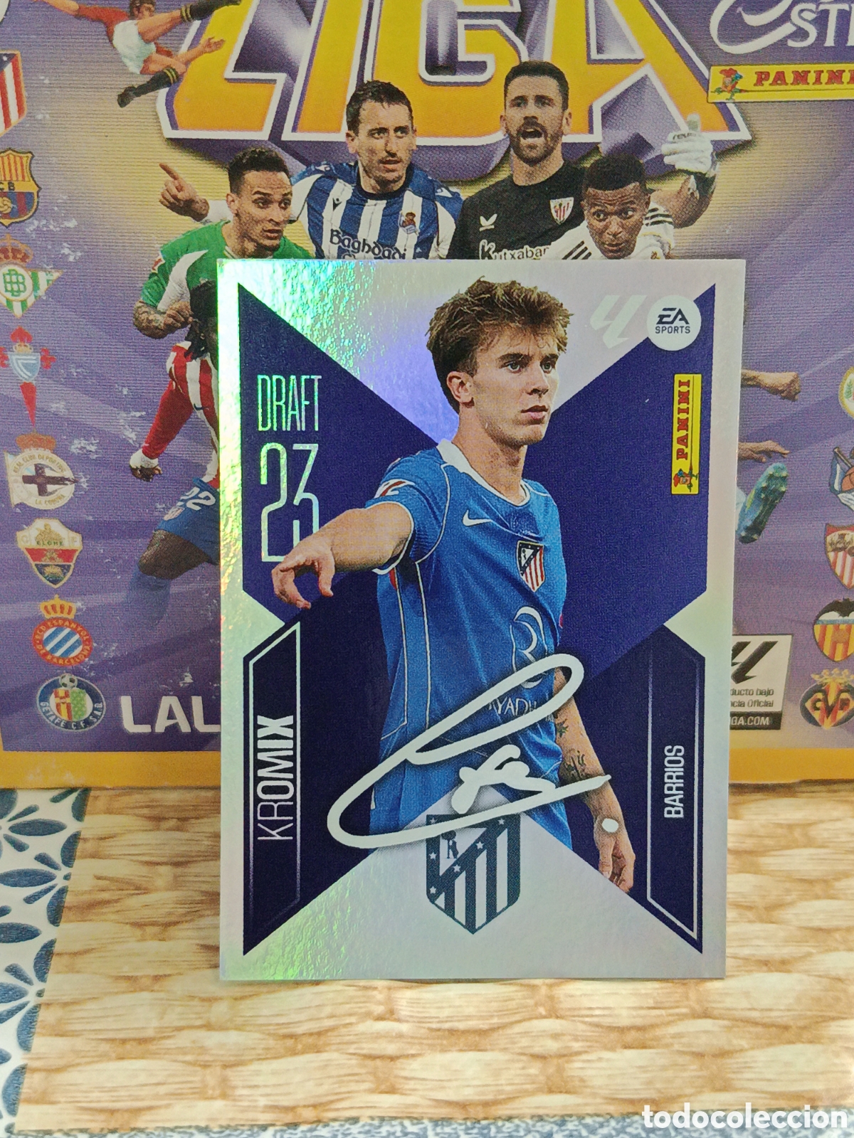 Coleccionismo cromos antiguos: BARRIOS ATLETICO DE MADRID KROMIX DRAFT 23 N&ordm; K 3 LIGA ESTE 26 27 2026 2027 PANINI