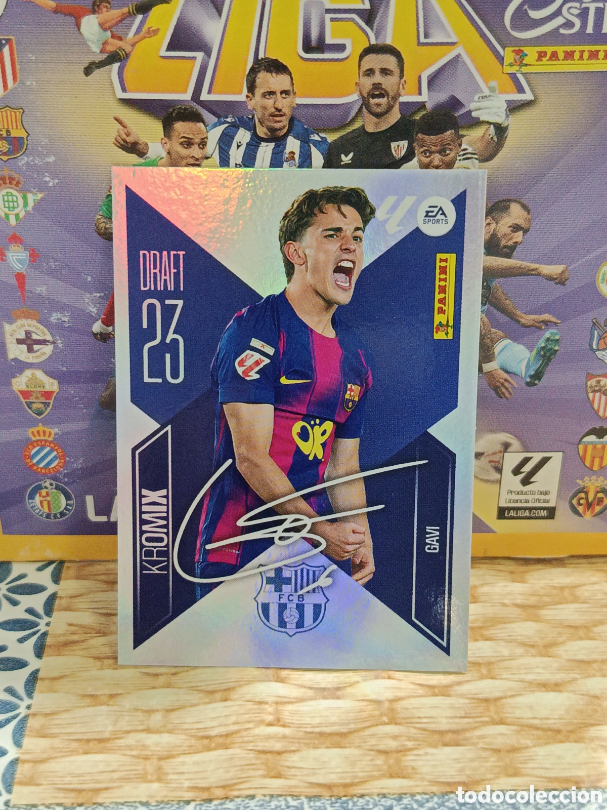 Coleccionismo cromos antiguos: GAVI F.C. BARCELONA BAR&Ccedil;A KROMIX DRAFT 23 N&ordm; K 8 LIGA ESTE 26 27 2026 2027 PANINI