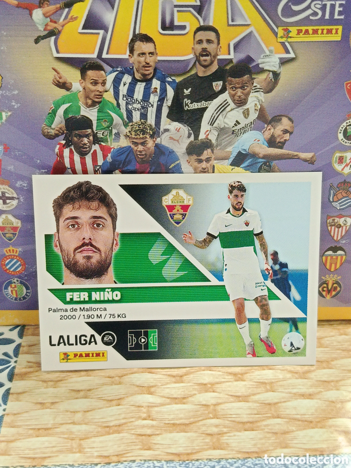 Sammeln alte Sammelbilder: FER NI&Ntilde;O ELCHE ULTIMOS FICHAJES N&ordm; 15 LIGA ESTE 26 27 2026 2027 PANINI