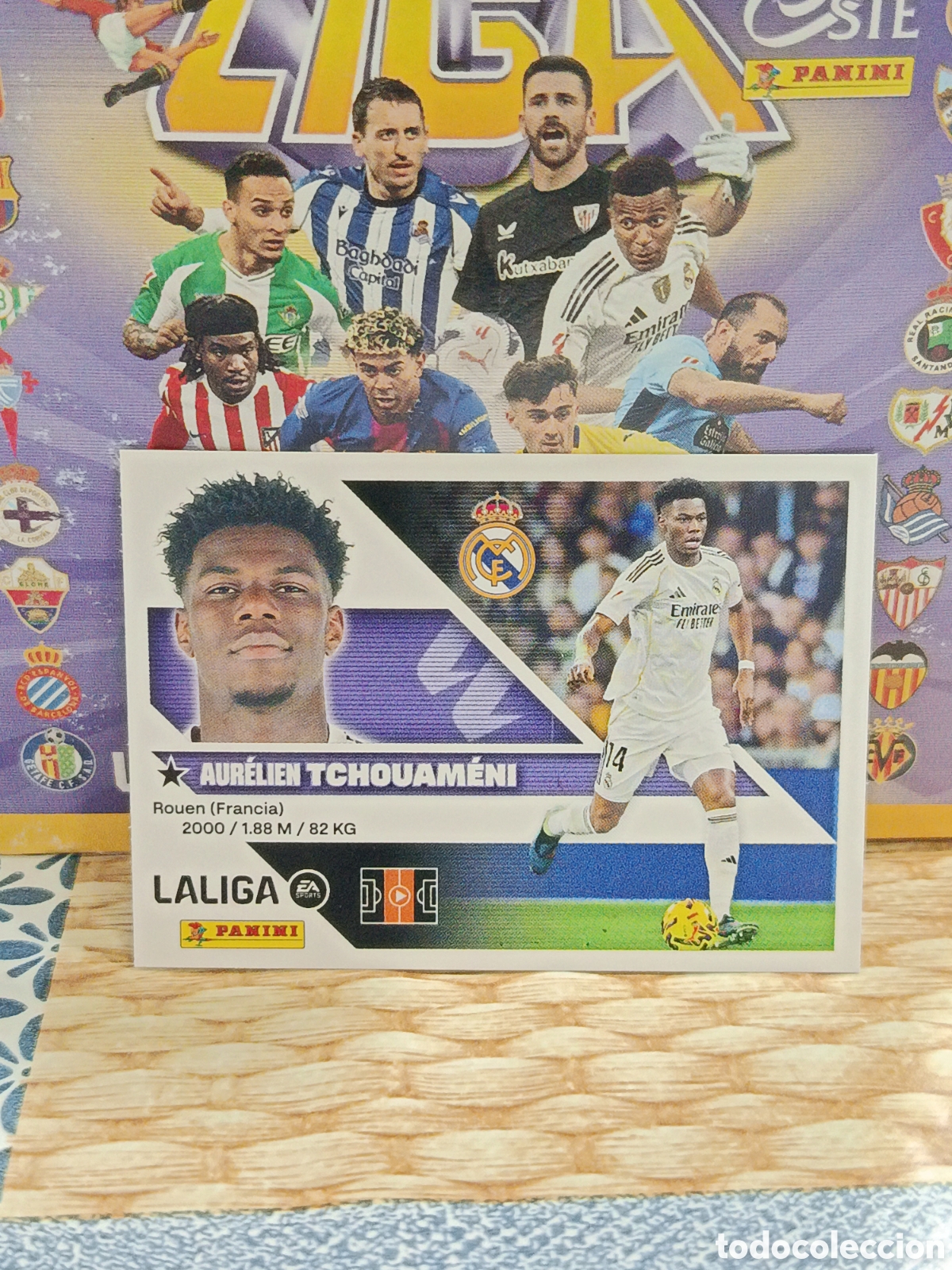 Coleccionismo cromos antiguos: TCHOUAMENI REAL MADRID N&ordm; 11 LIGA ESTE 26 27 2026 2027 PANINI