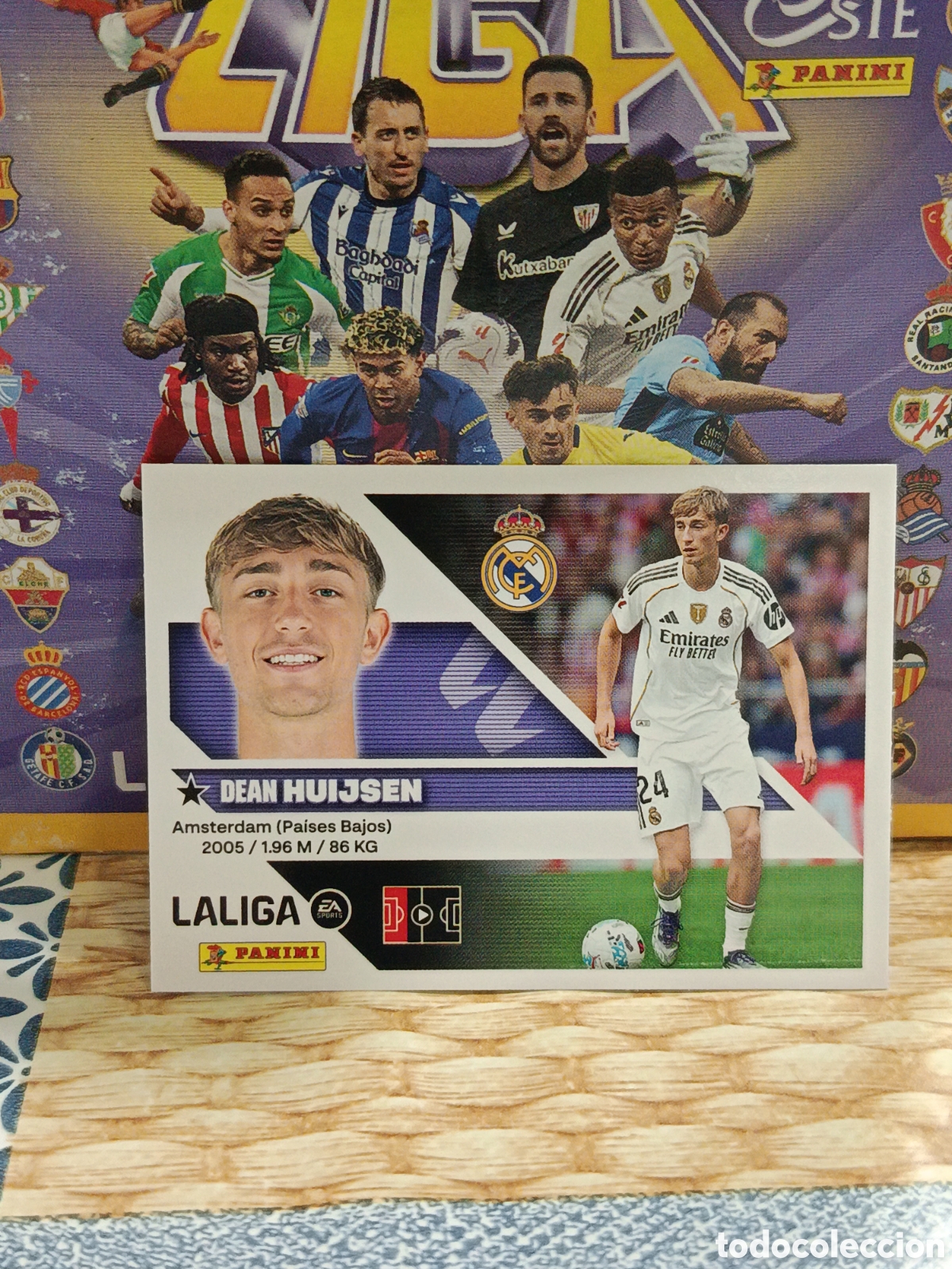 Coleccionismo cromos antiguos: HUIJSEN REAL MADRID N&ordm; 9 LIGA ESTE 26 27 2026 2027 PANINI