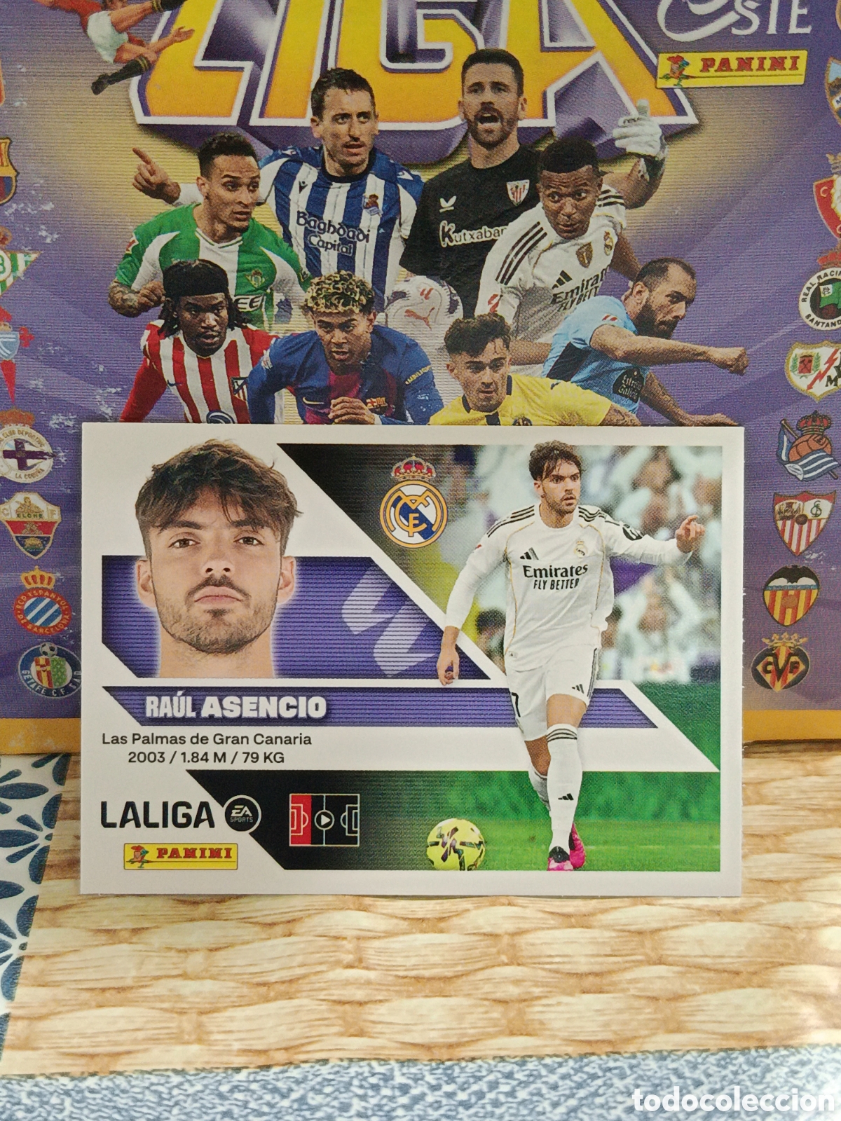 Coleccionismo cromos antiguos: ASENCIO REAL MADRID N&ordm; 7 LIGA ESTE 26 27 2026 2027 PANINI