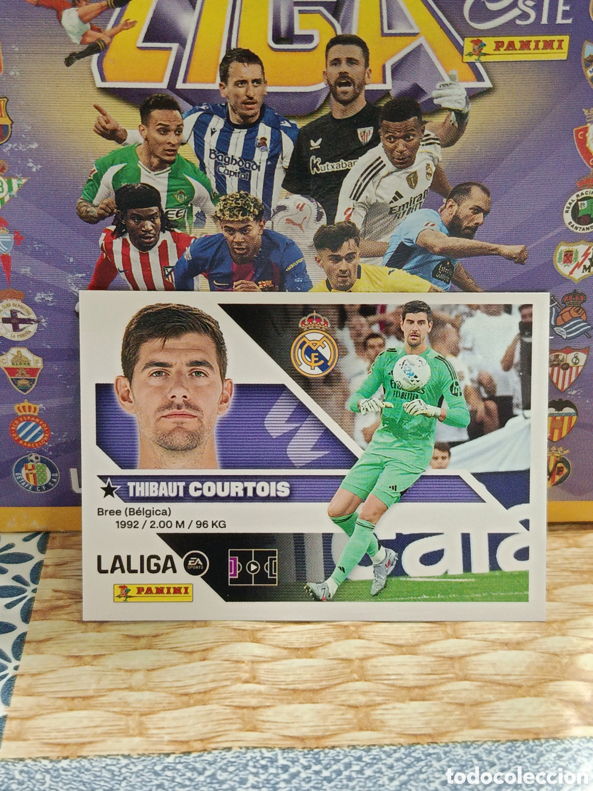 Collectionnisme Cartes &agrave; collectionner anciennes: COURTOIS REAL MADRID N&ordm; 3 LIGA ESTE 26 27 2026 2027 PANINI