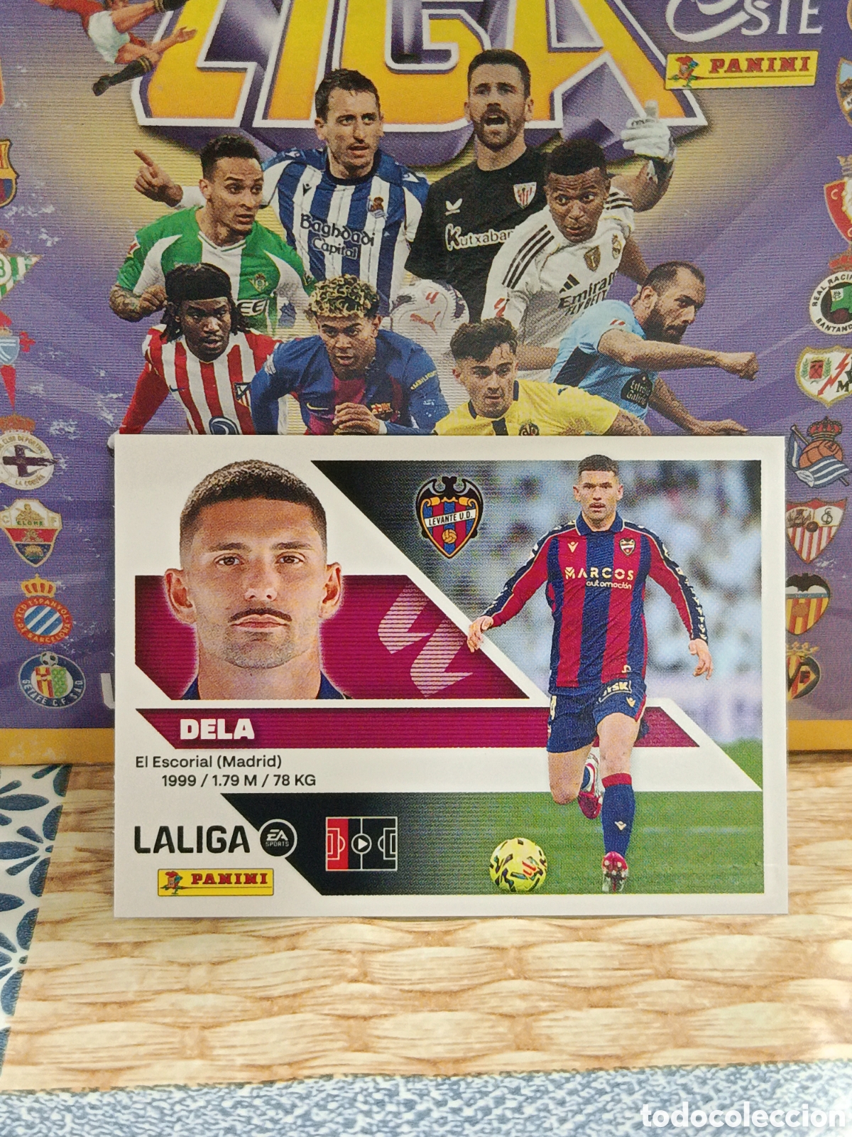 Coleccionismo cromos antiguos: DELA LEVANTE N&ordm; 7 LIGA ESTE 26 27 2026 2027 PANINI