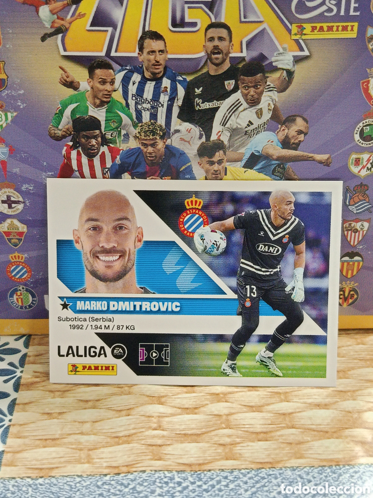 Coleccionismo cromos antiguos: DMITROVIC RCD ESPA&Ntilde;OL ESPANYOL N&ordm; 3 LIGA ESTE 26 27 2026 2027 PANINI
