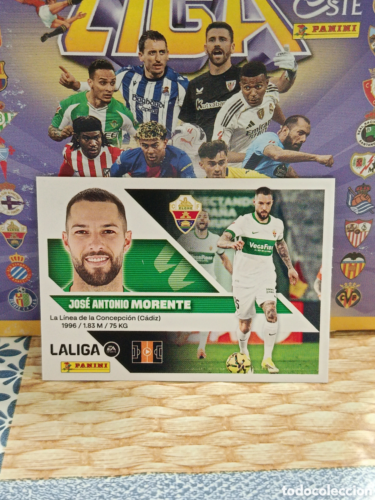 Coleccionismo cromos antiguos: MORENTE ELCHE N&ordm; 16 LIGA ESTE 26 27 2026 2027 PANINI