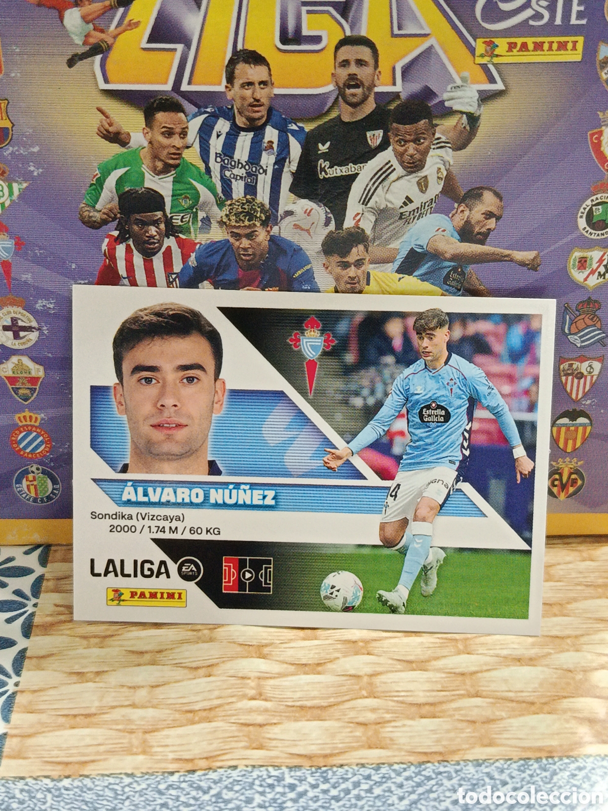 Coleccionismo cromos antiguos: ALVARO NU&Ntilde;EZ CELTA N&ordm; 5 LIGA ESTE 26 27 2026 2027 PANINI
