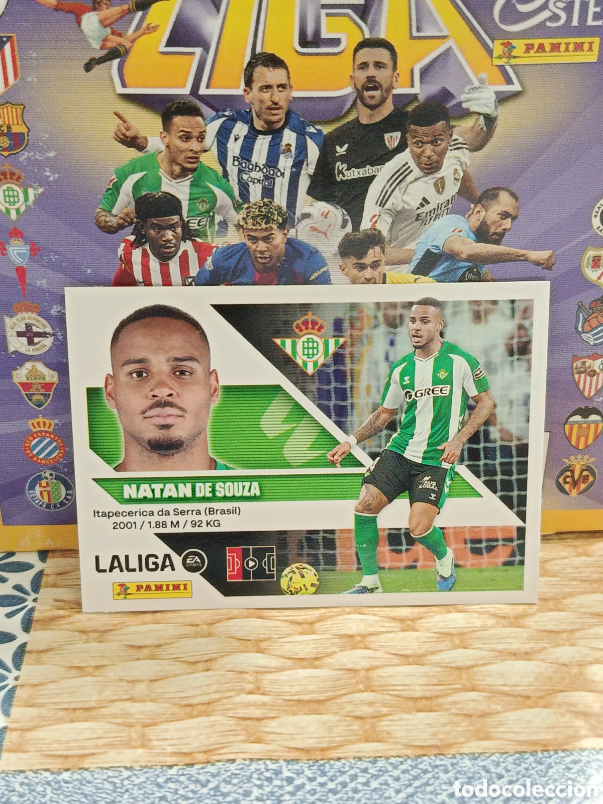 Coleccionismo cromos antiguos: NATAN REAL BETIS N&ordm; 8 LIGA ESTE 26 27 2026 2027 PANINI