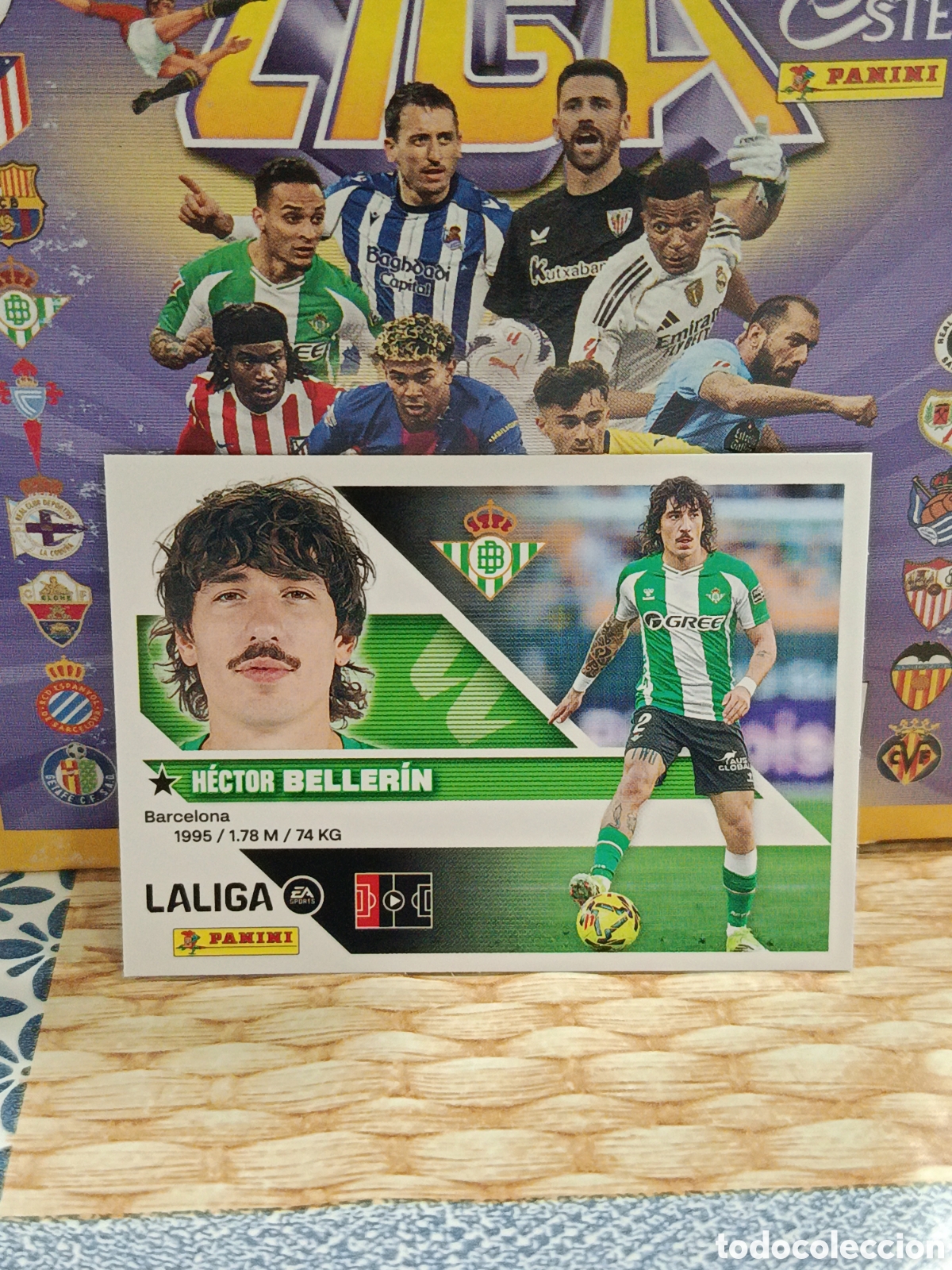 Coleccionismo cromos antiguos: BELLERIN REAL BETIS N&ordm; 5 B LIGA ESTE 26 27 2026 2027 PANINI
