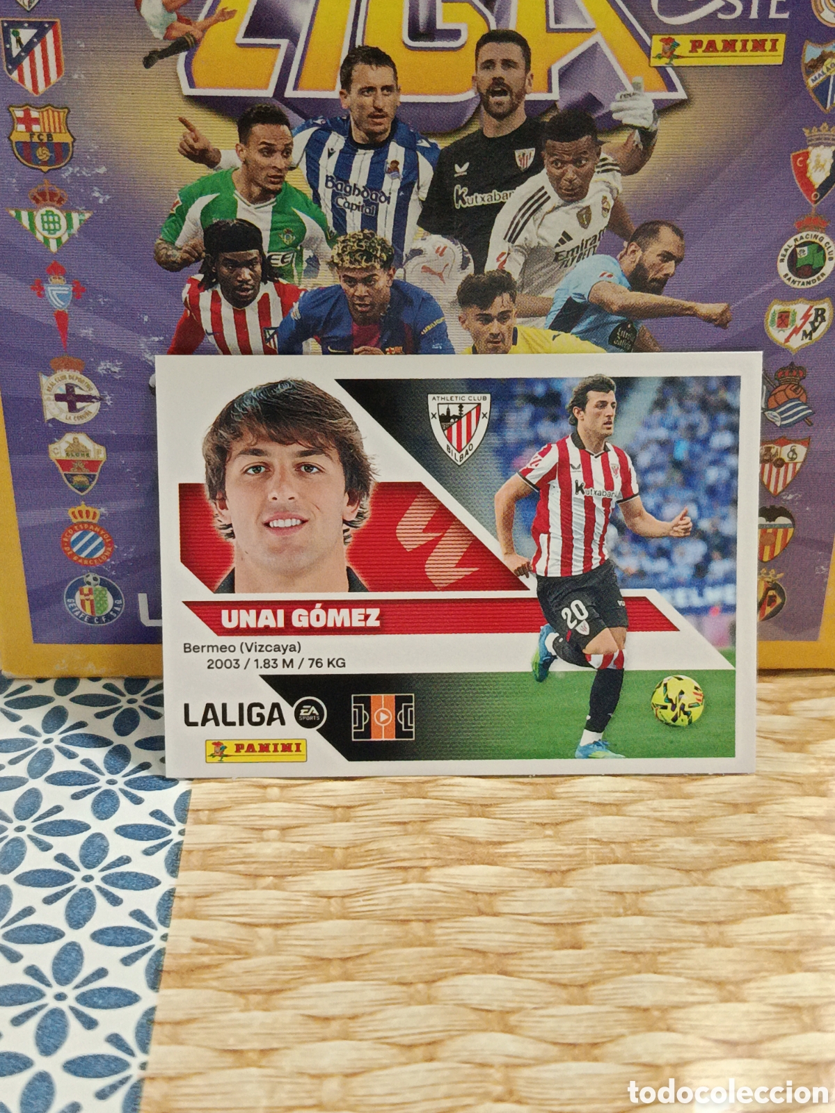 Collectable Antique Stickers: UNAI GOMEZ ATHLETIC CLUB DE BILBAO N&ordm; 13 LIGA ESTE 26 27 2026 2027 PANINI