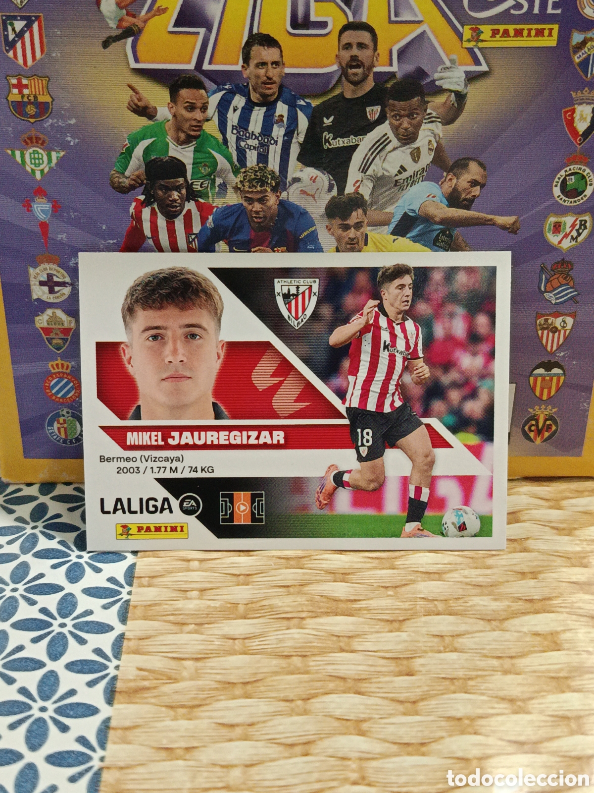 Colecionismo Cromos antigos: JAUREGIZAR ATHLETIC CLUB DE BILBAO N&ordm; 10 LIGA ESTE 26 27 2026 2027 PANINI