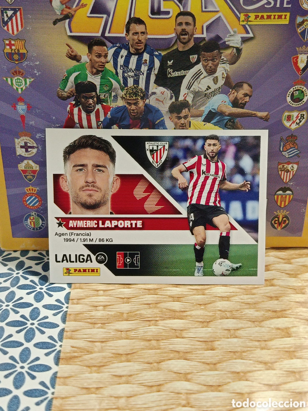 Collectable Antique Stickers: LAPORTE ATHLETIC CLUB DE BILBAO N&ordm; 8 LIGA ESTE 26 27 2026 2027 PANINI