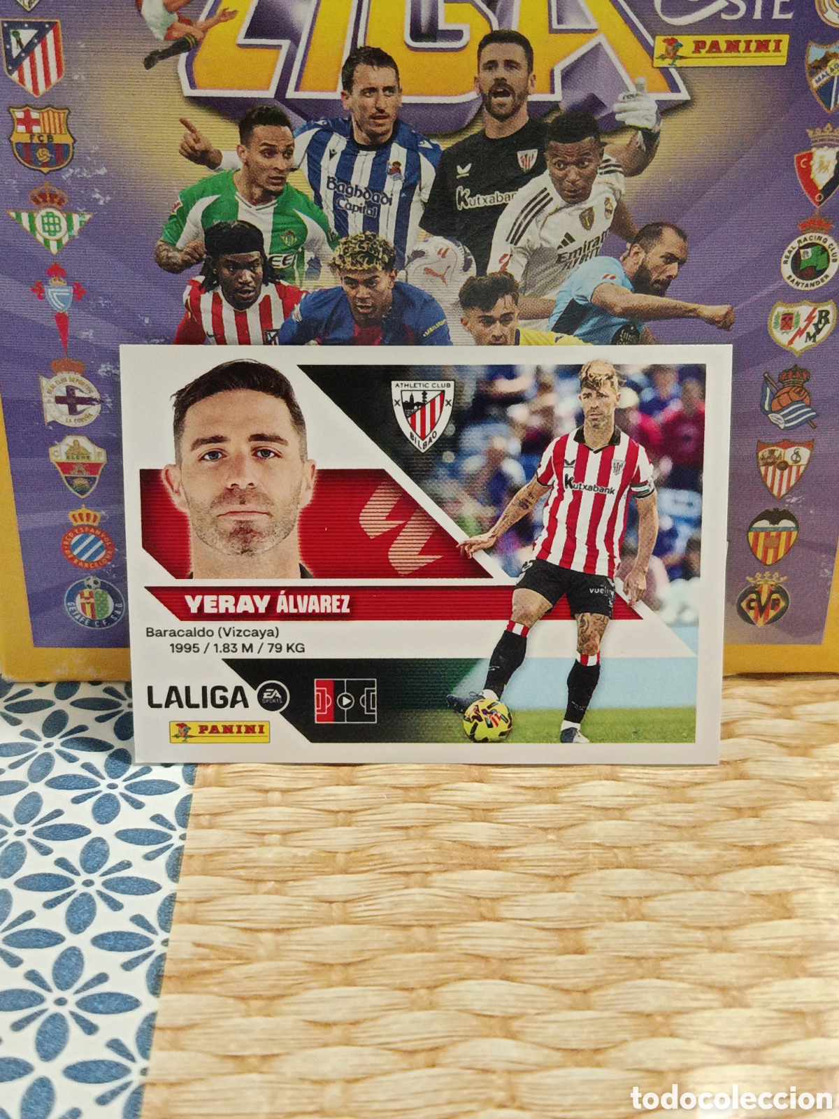 Colecionismo Cromos antigos: YERAY ATHLETIC CLUB DE BILBAO N&ordm; 6 B LIGA ESTE 26 27 2026 2027 PANINI
