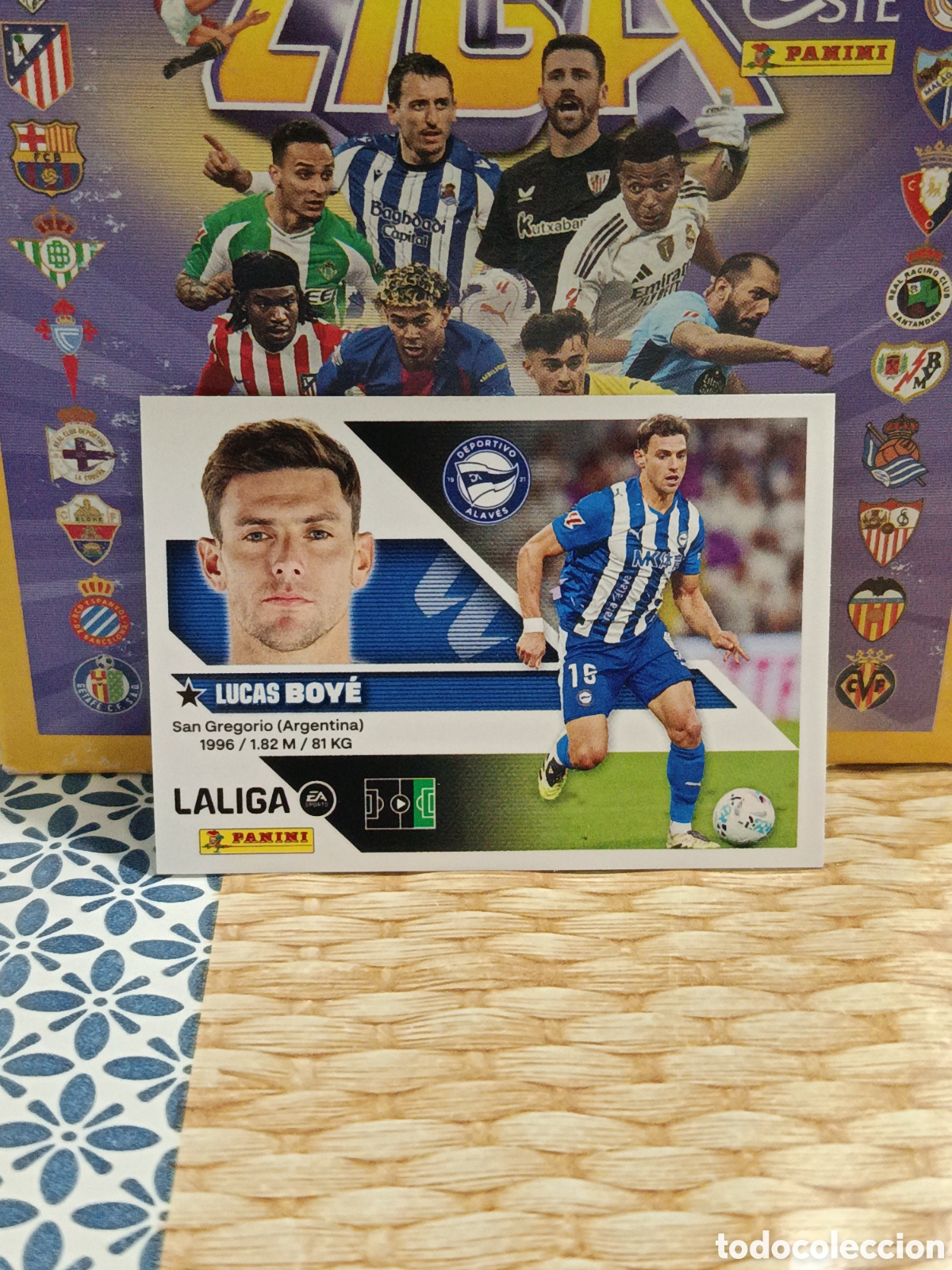 Coleccionismo cromos antiguos: BOYE ALAVES N&ordm; 20 LIGA ESTE 26 27 2026 2027 PANINI