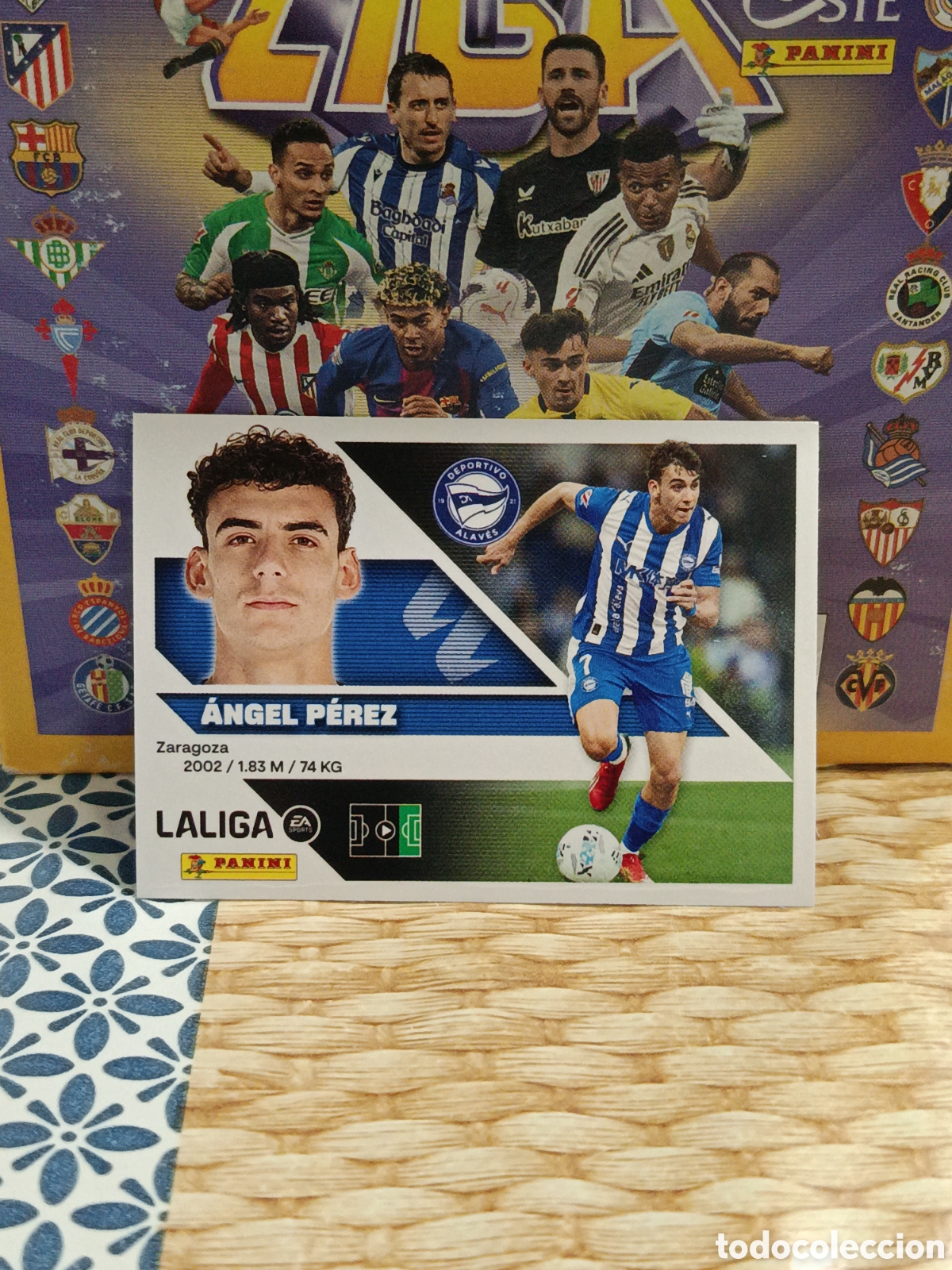 Coleccionismo cromos antiguos: ANGEL PEREZ ALAVES N&ordm; 17 LIGA ESTE 26 27 2026 2027 PANINI