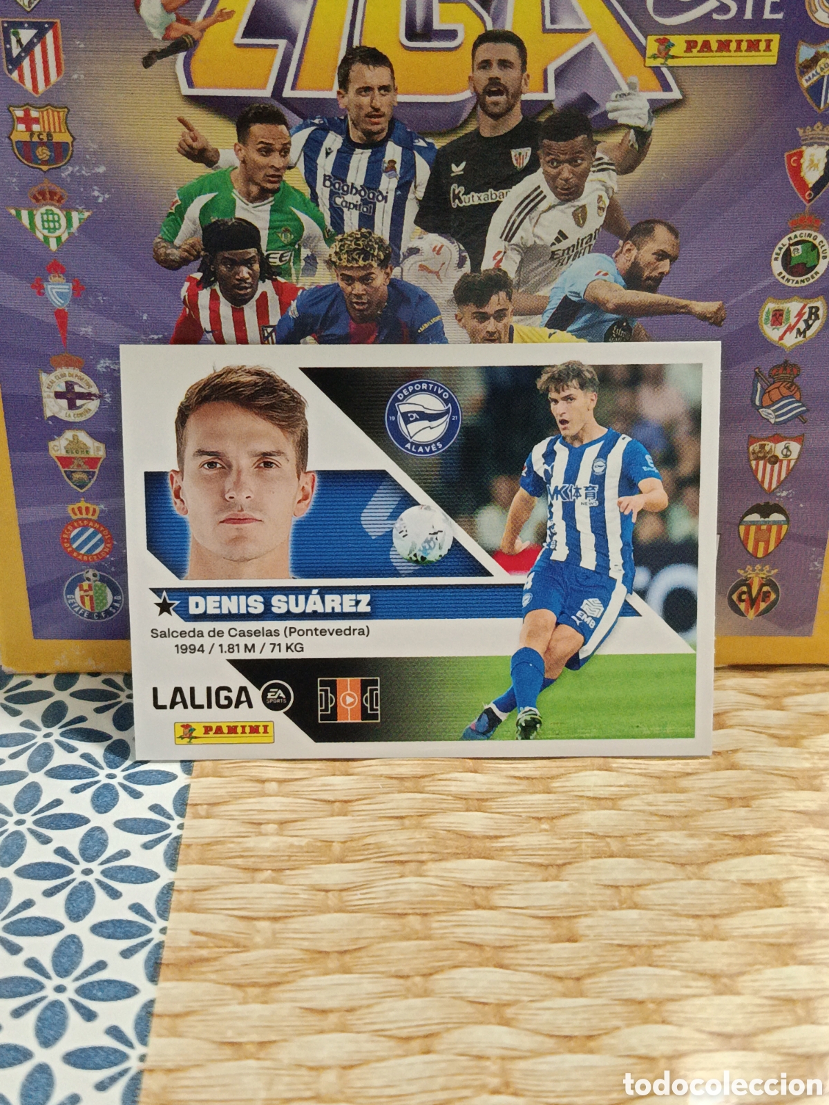 Coleccionismo cromos antiguos: DENIS SUAREZ ALAVES N&ordm; 16 LIGA ESTE 26 27 2026 2027 PANINI