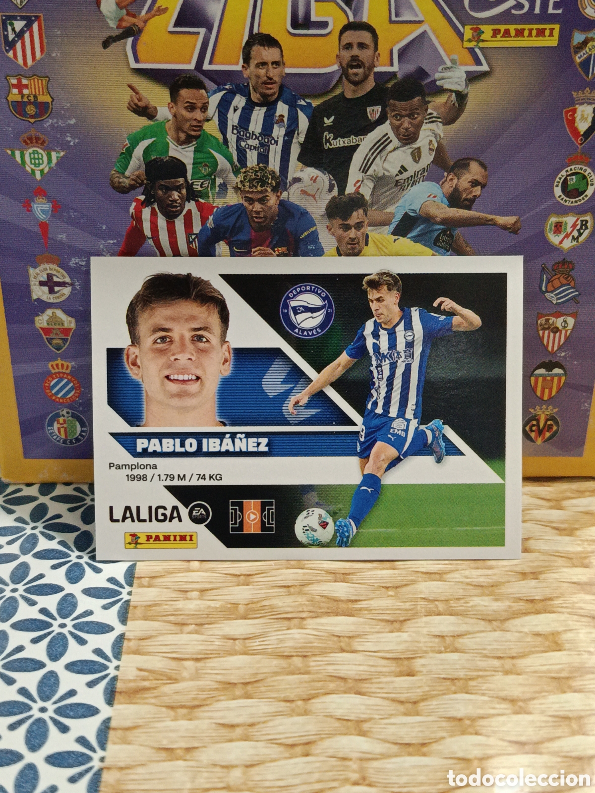 Collectable Antique Stickers: PABLO IBA&Ntilde;EZ ALAVES N&ordm; 15 LIGA ESTE 26 27 2026 2027 PANINI