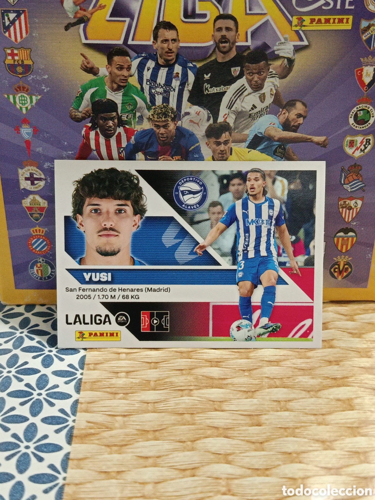 Colecionismo Cromos antigos: YUSI ALAVES N&ordm; 9 LIGA ESTE 26 27 2026 2027 PANINI