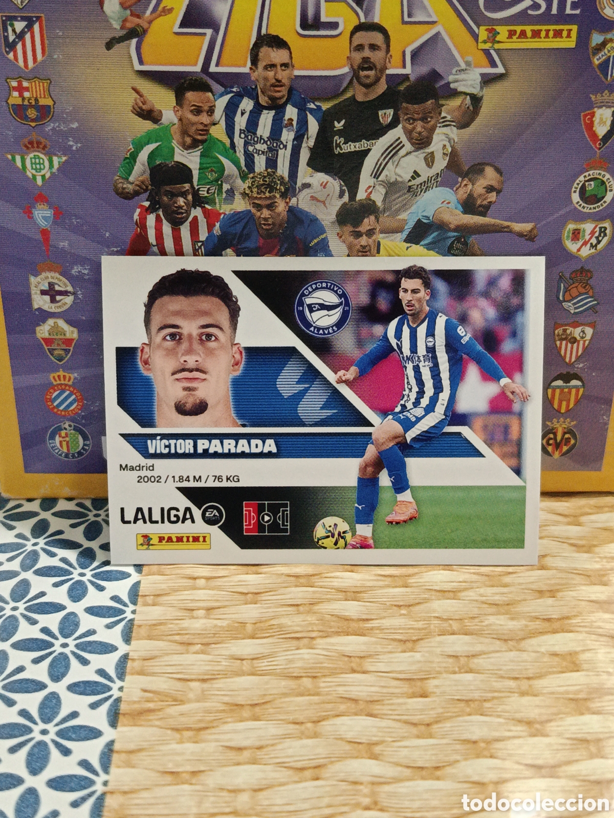 Collectionnisme Cartes &agrave; collectionner anciennes: PARADA ALAVES N&ordm; 9 LIGA ESTE 26 27 2026 2027 PANINI